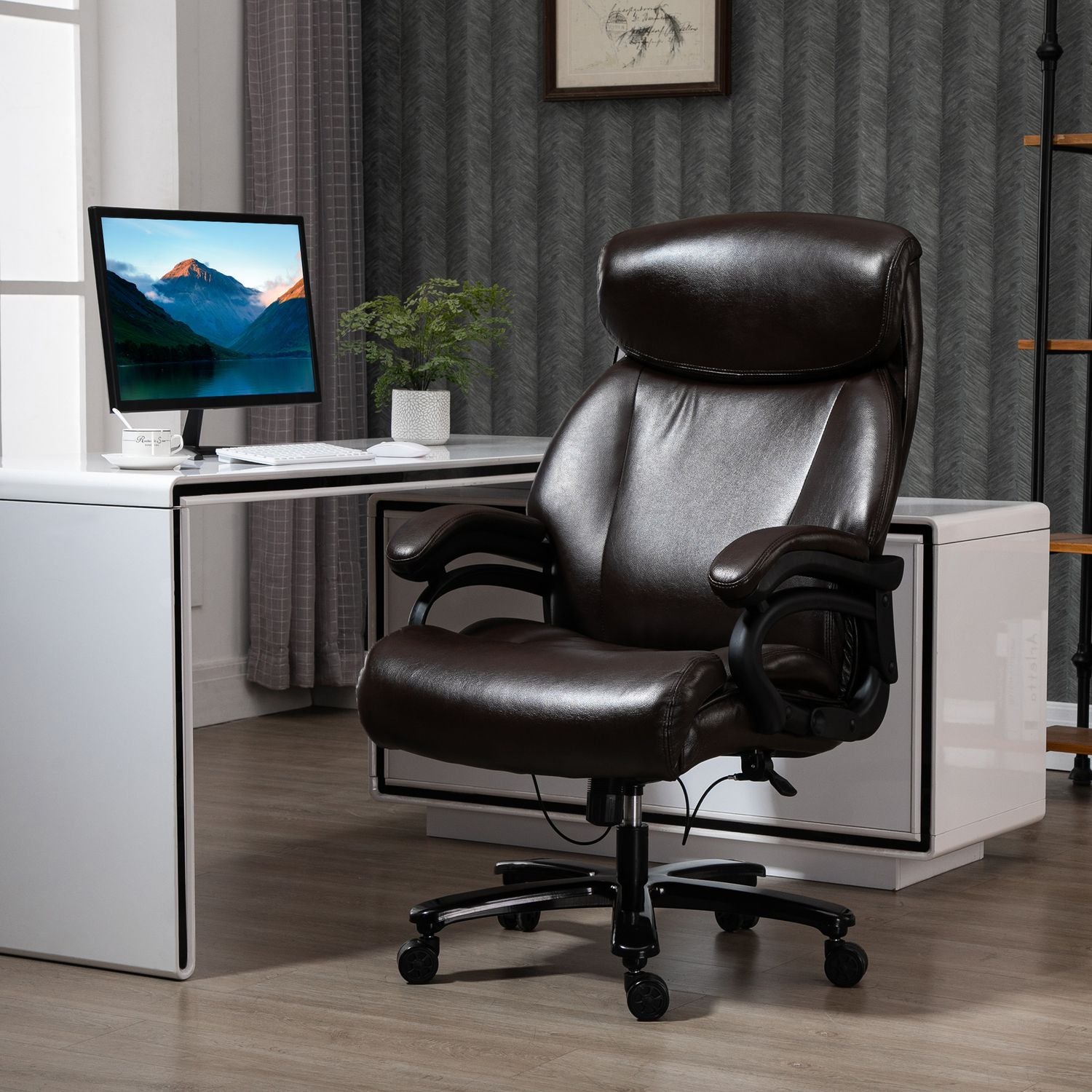 Ergonomische bureaustoel, verstelbaar, 180 kg capaciteit