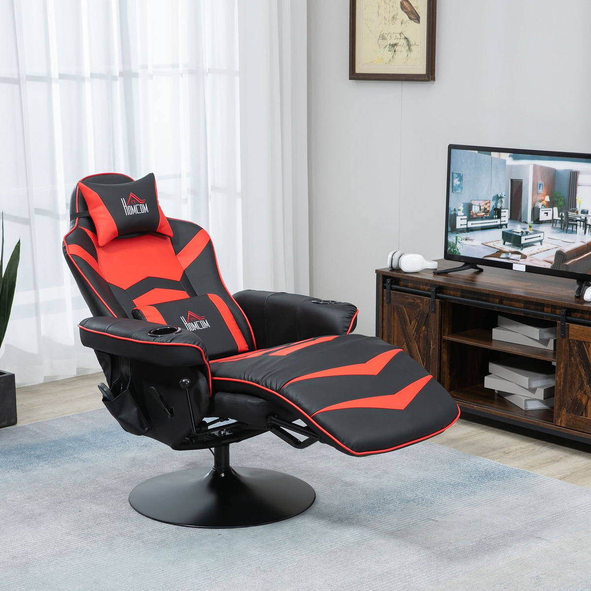 Ergonomische relaxfauteuil Loungestoel, kunstleer, massagefunctie