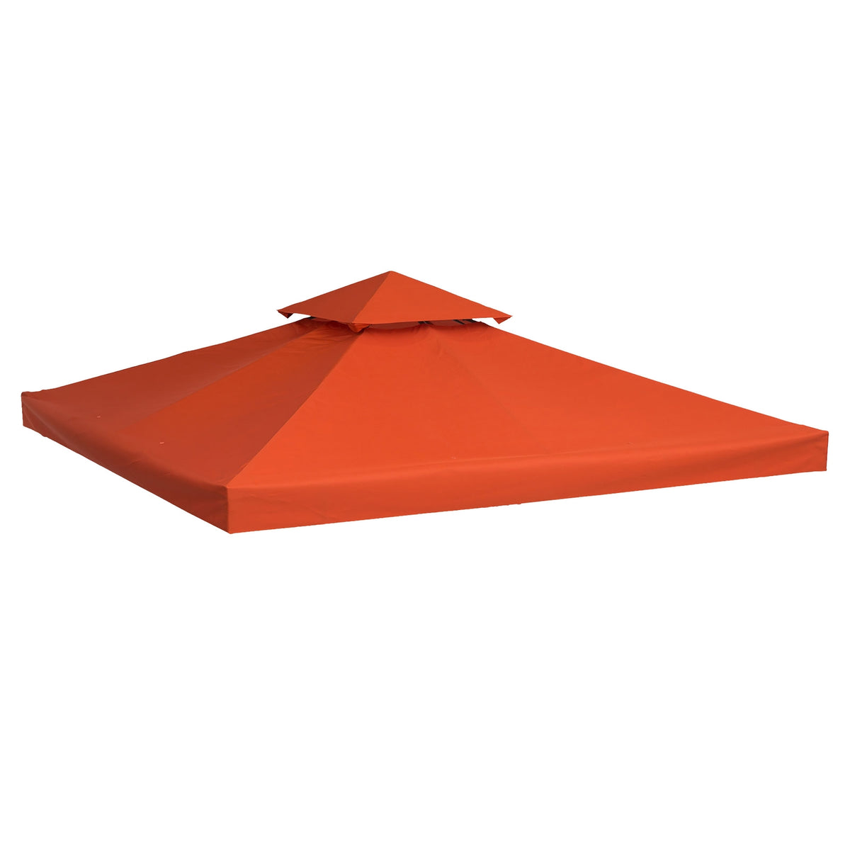 Vervangend dak voor gazebo, roestrood polyester, 3x3M