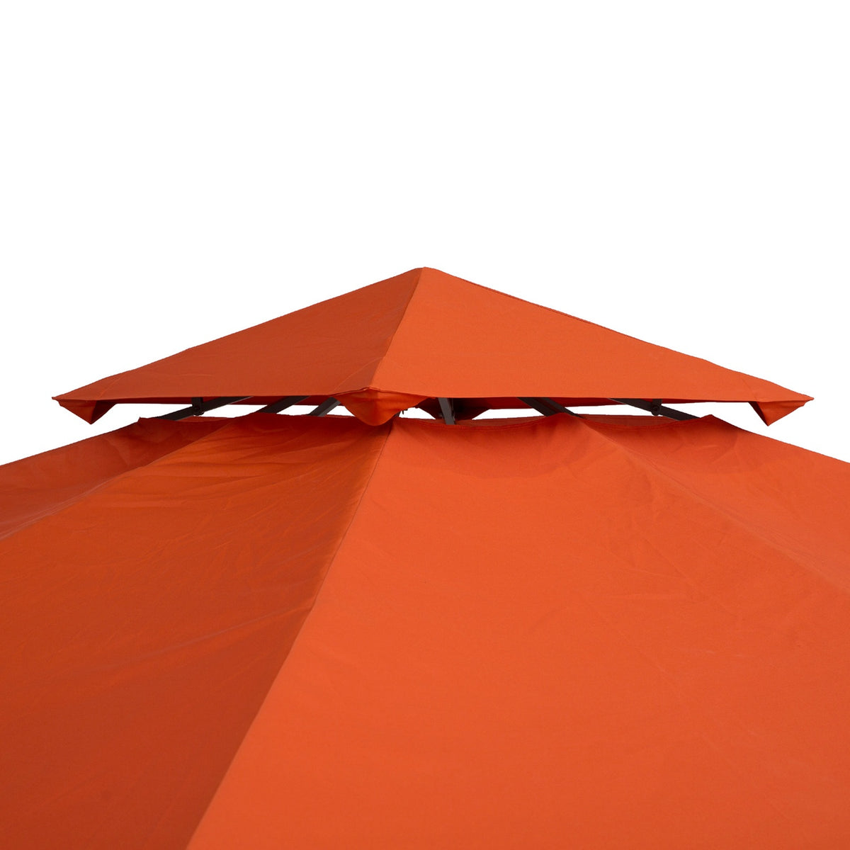 Vervangend dak voor gazebo, roestrood polyester, 3x3M