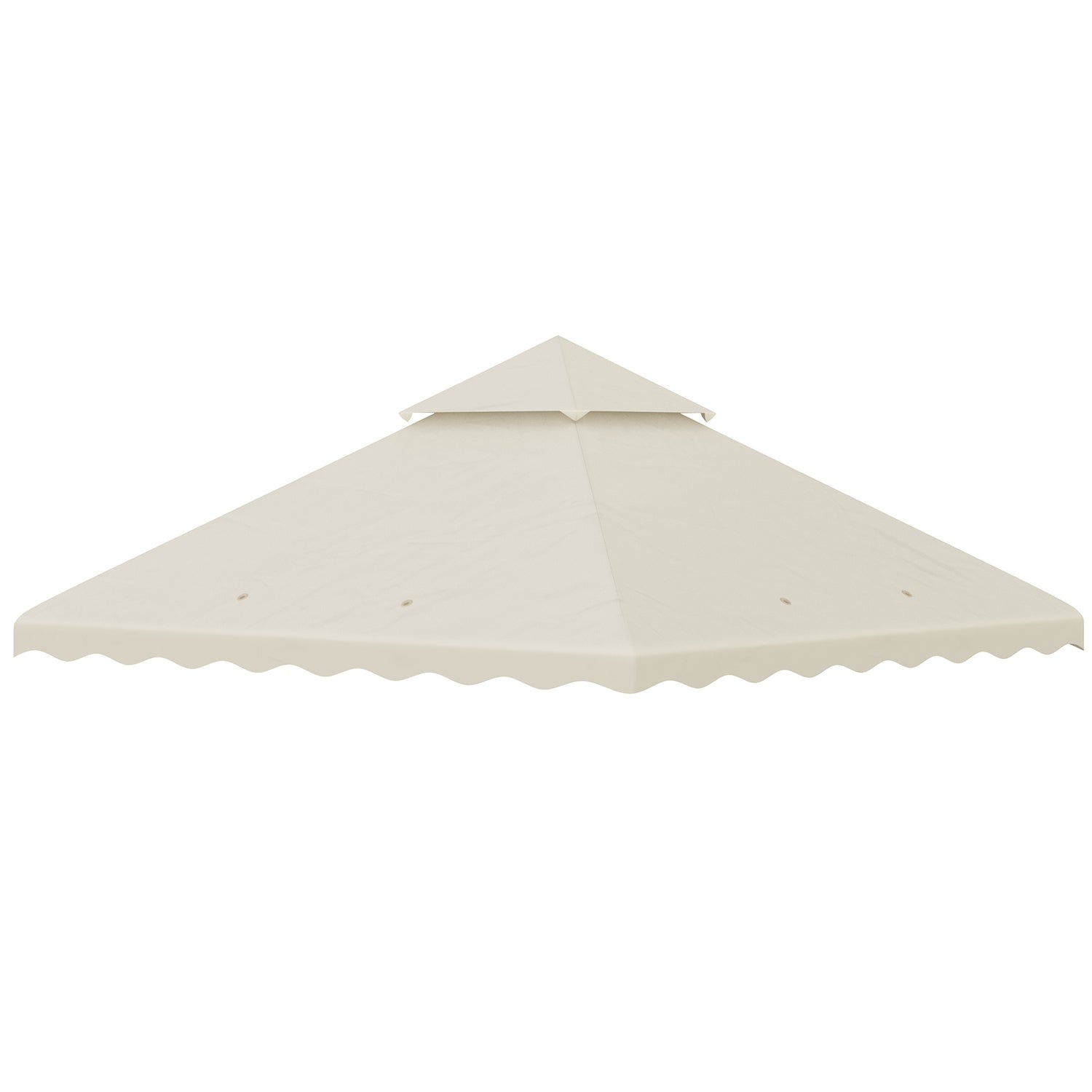 Vervangingsdoek voor tuinpaviljoen, 3x3M, crèmewitte hoes
