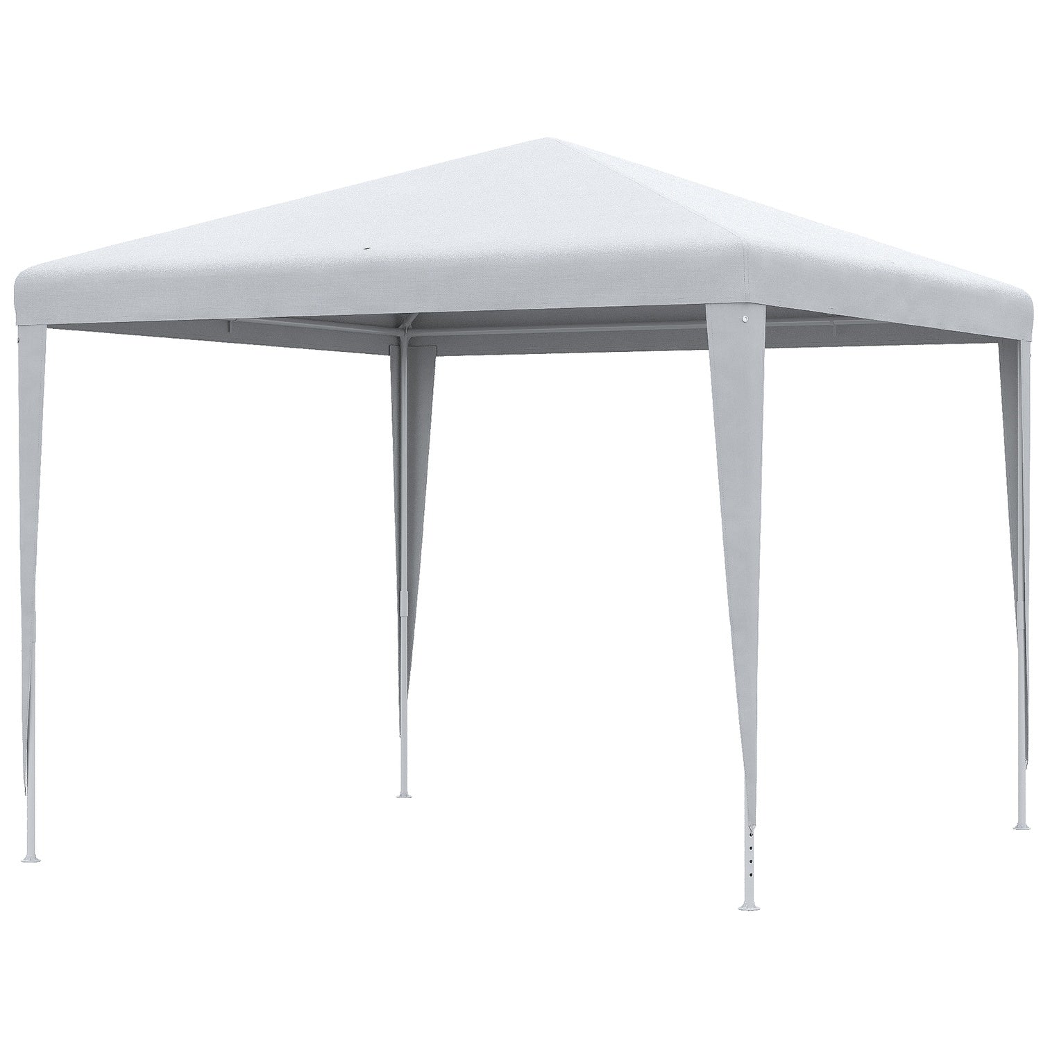 Feesttent, 2,7x2,7M, Stabiel Stalen Frame, Wit Zeildoek