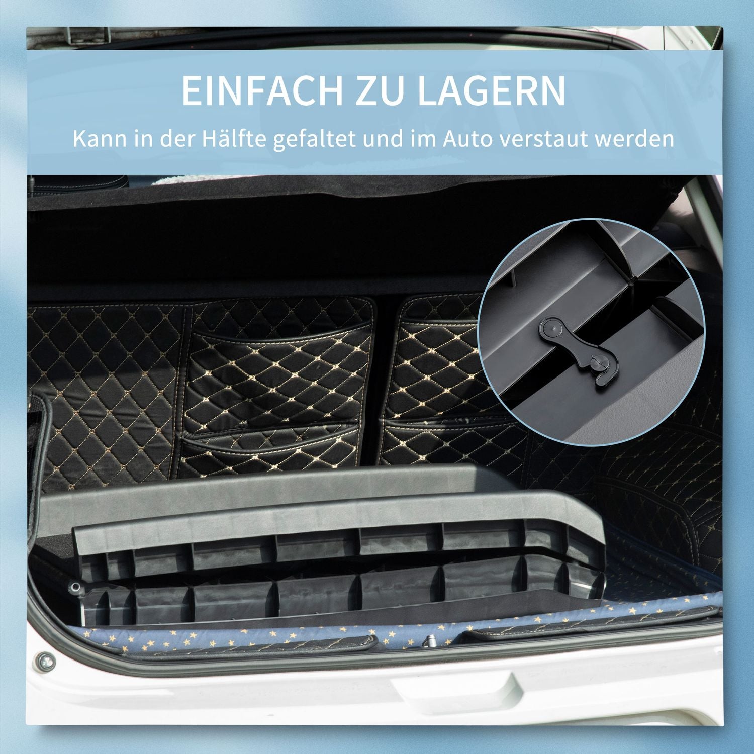 Opvouwbare hondenloopplank – Antislip, Zwart, 155x39x14 cm