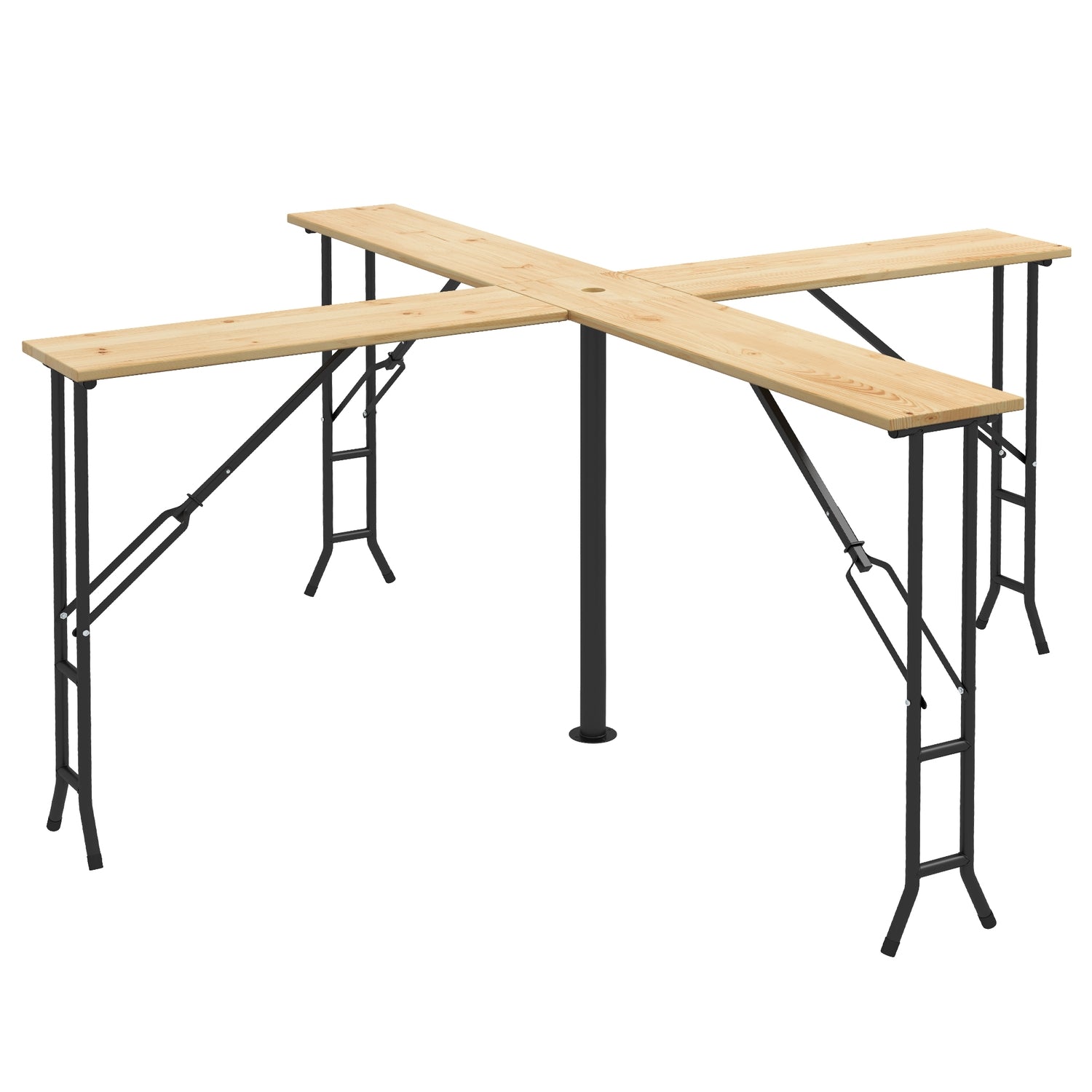 Opvouwbare biertafel voor 20 personen, 105 cm, 120 kg capaciteit