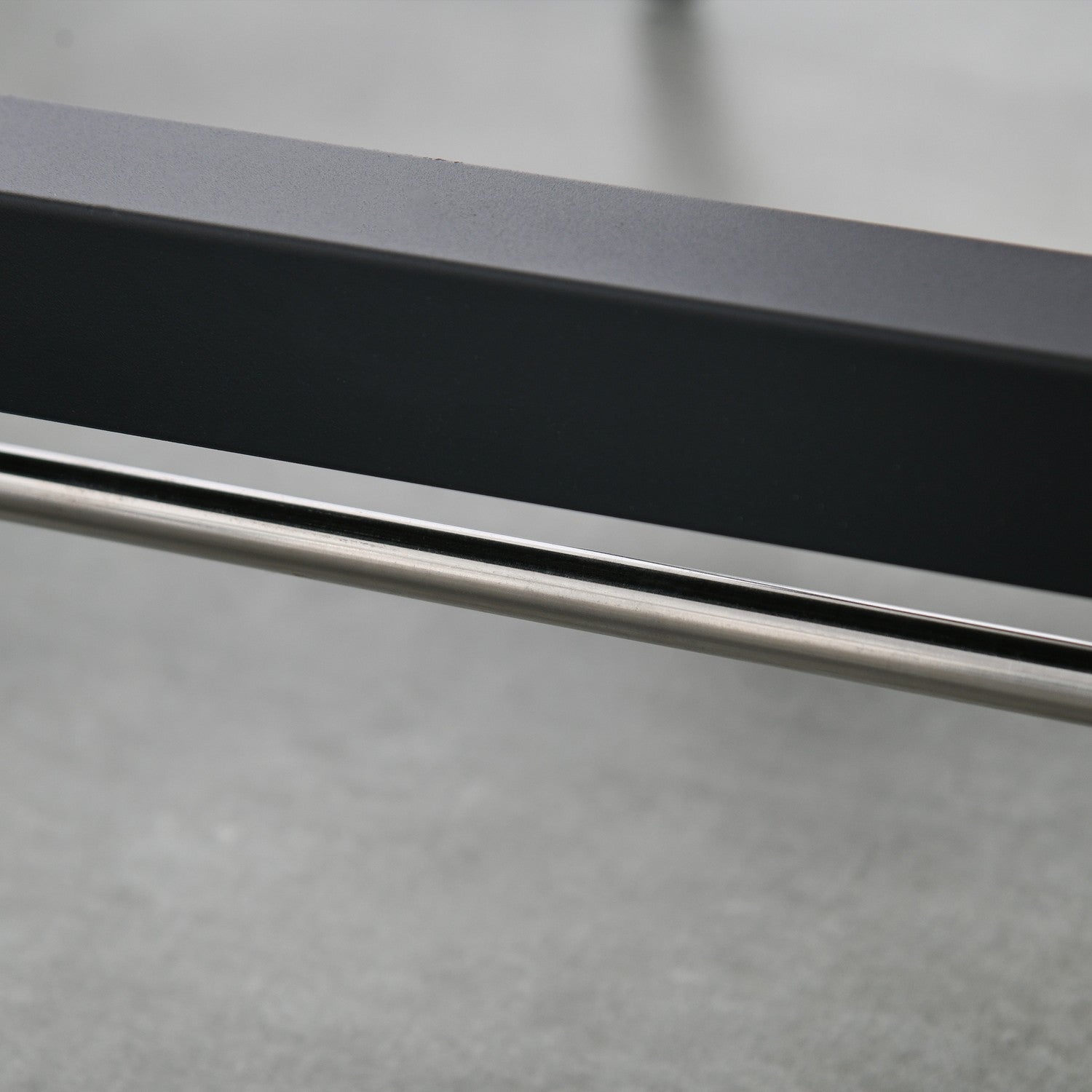 Inklapbare metalen eettafel m/ wielen, 118x70x76,5cm, Bruin