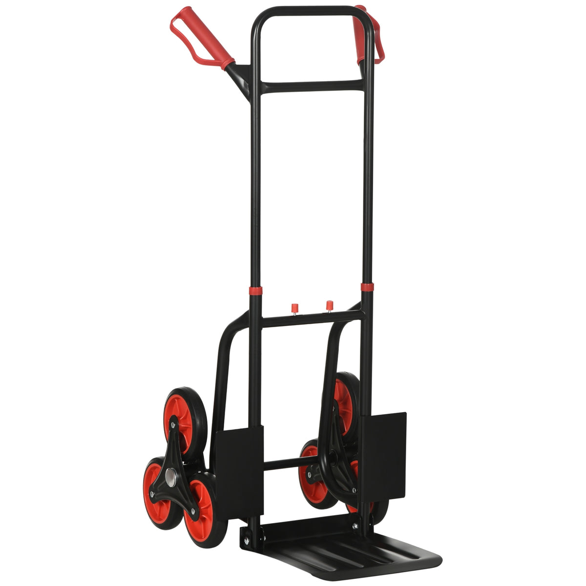 Opvouwbare trappenklimmer steekwagen, staal, 150 kg Draagvermogen