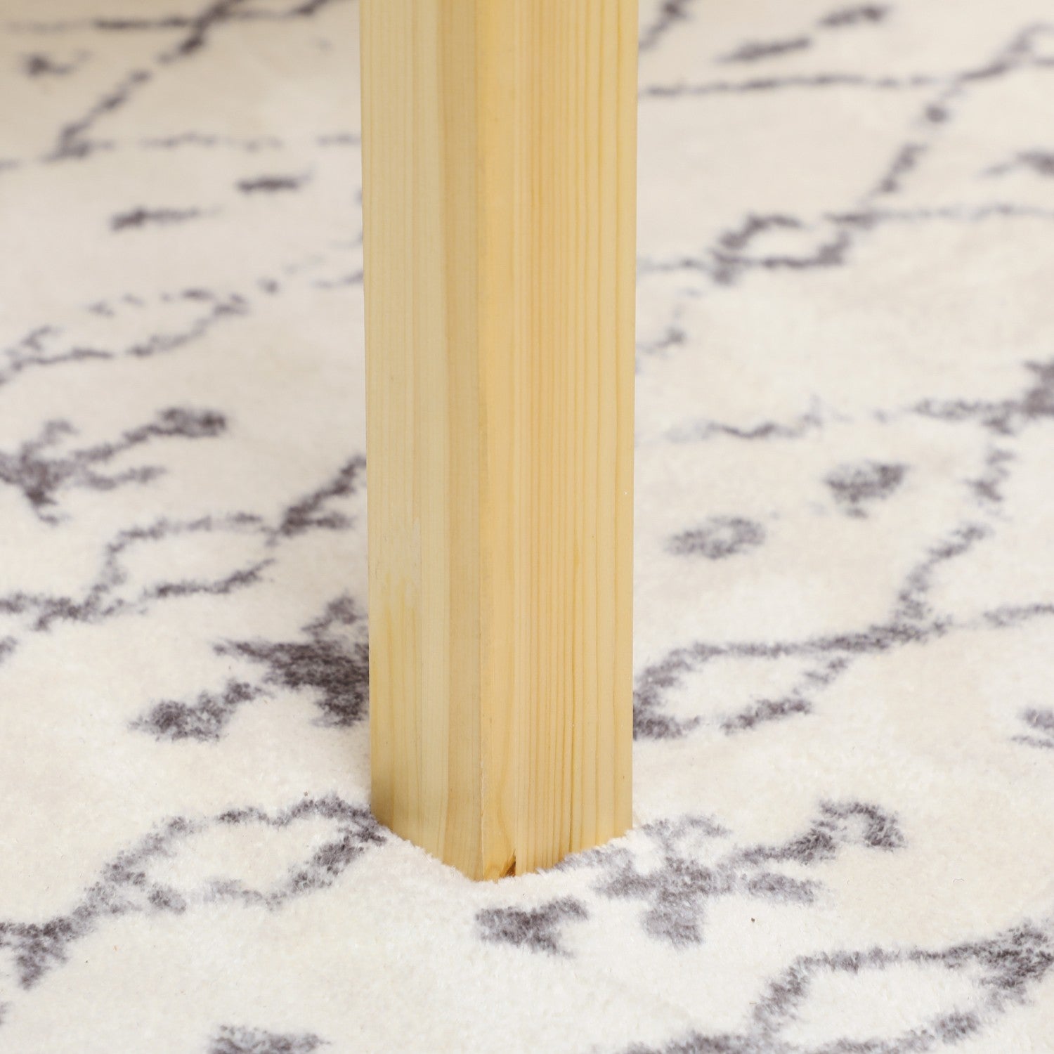 Opklapbare houten tafel voor 2-4 personen, natuurlijke afwerking, 120x80x75cm