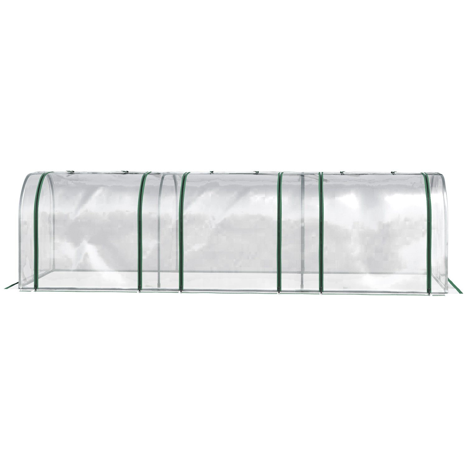 Tunnelkas met deur, stalen frame, 295 x 100 x 80 cm