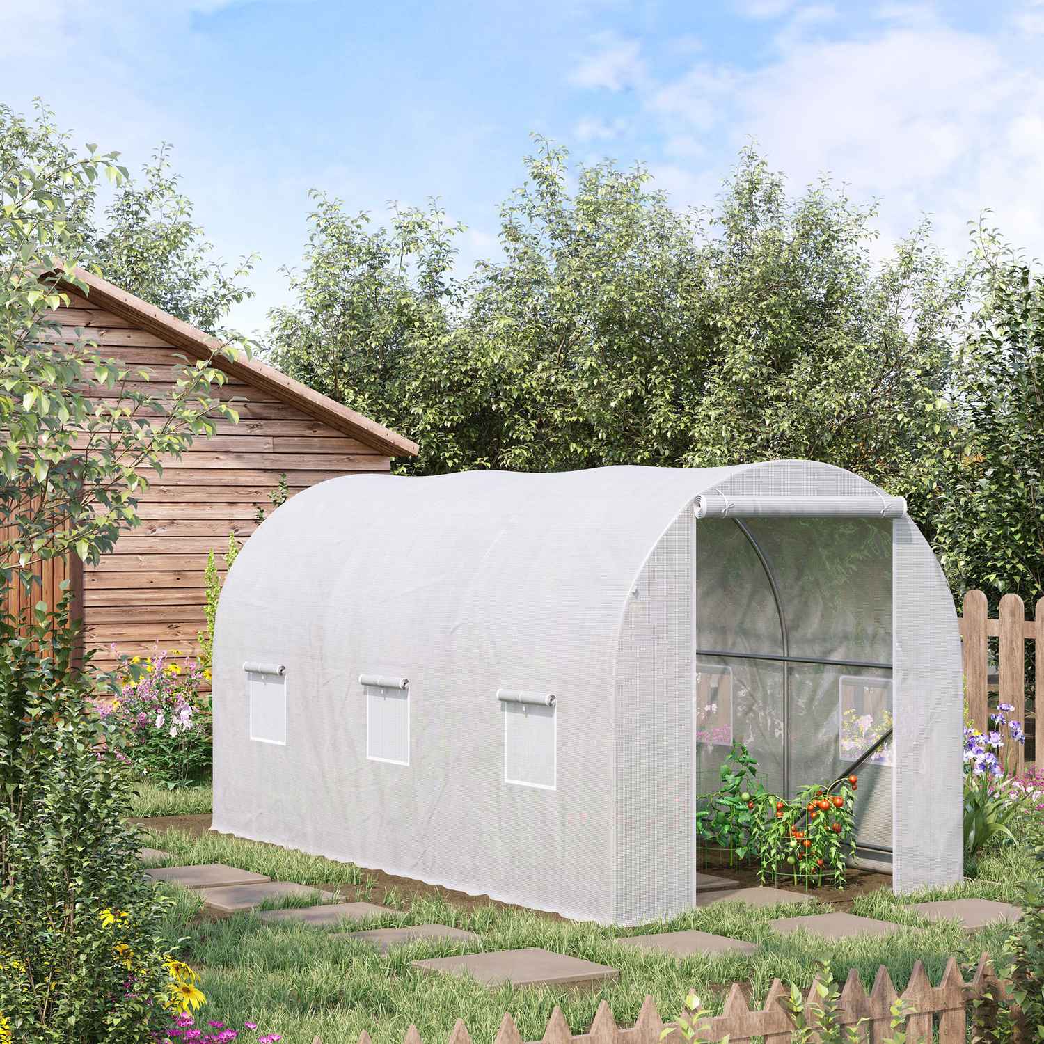 Foliekas voor tuin – 350x200x200cm Plantenkas