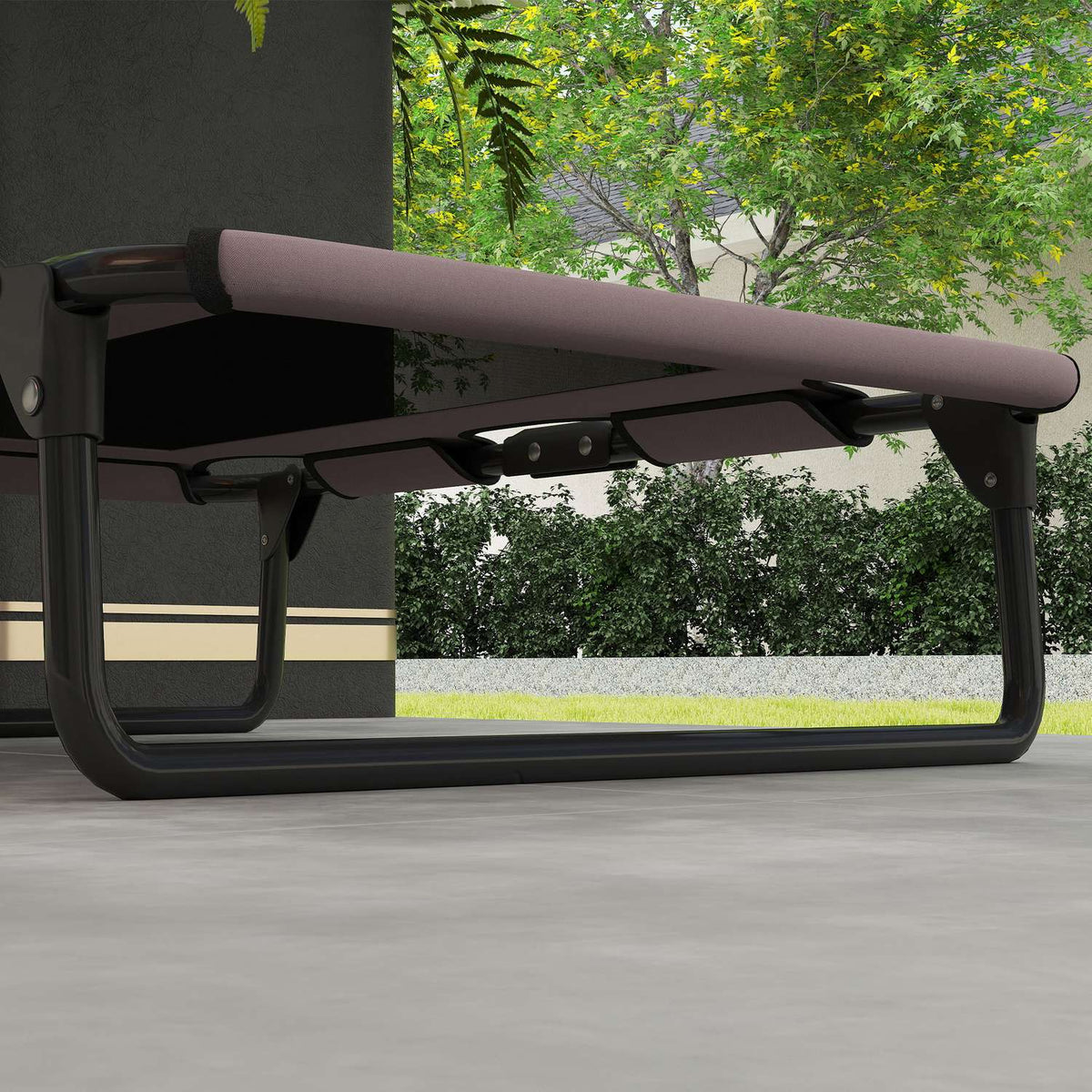 Verhoogd opklapbaar hondenbed – Ademend gaas, 75x51x18 cm