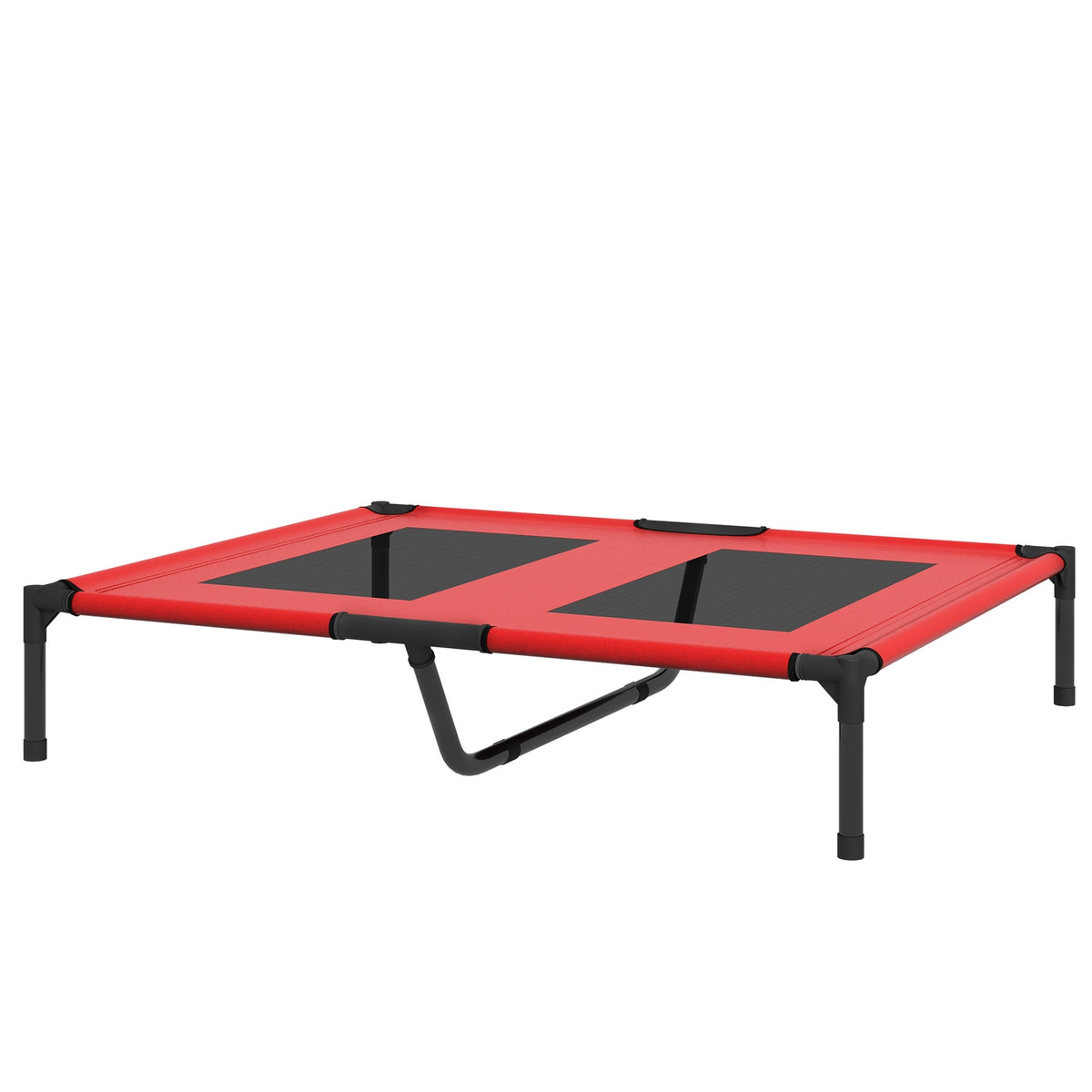 Verhoogd hondenbed voor buiten – Ademend, Groot,, Rood