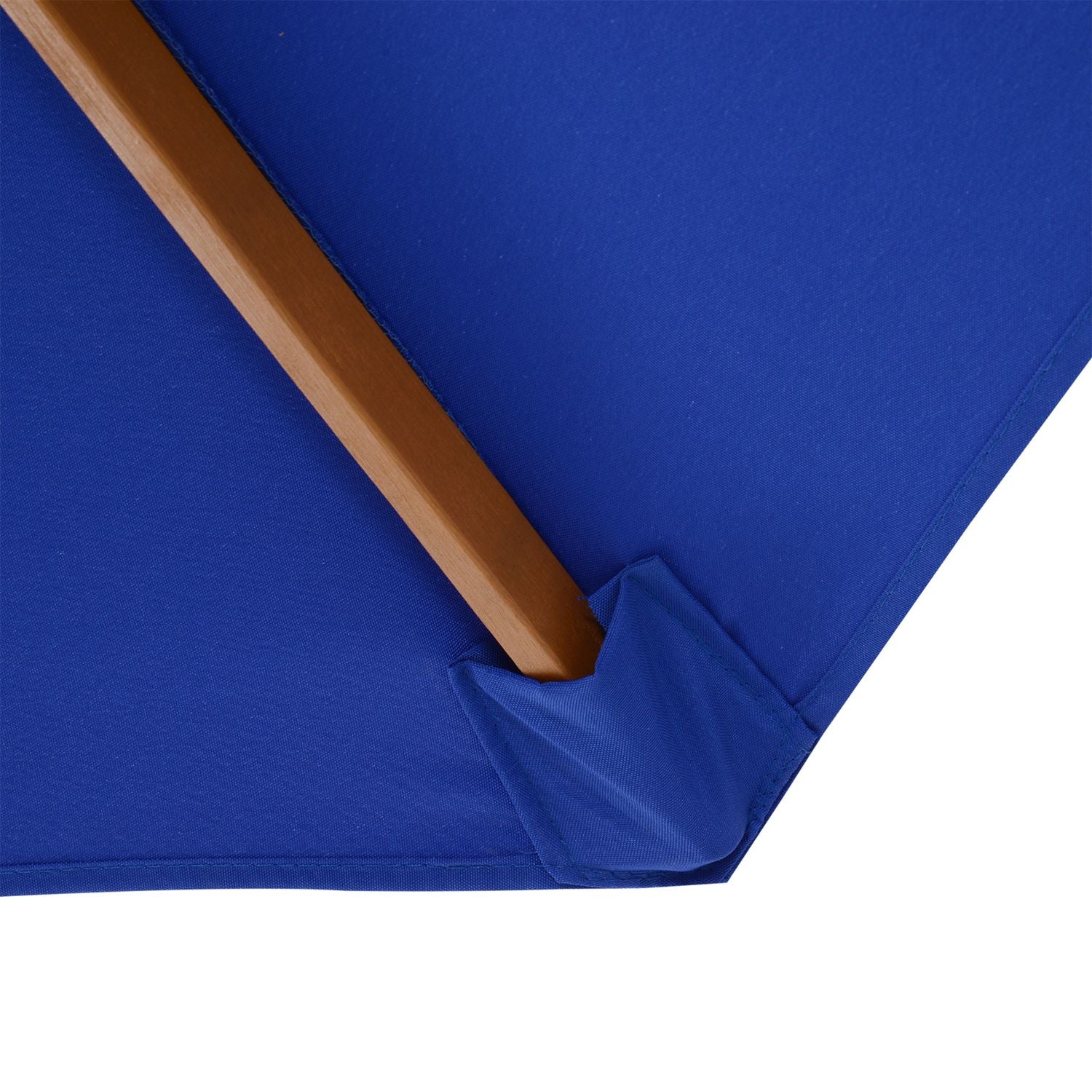 Vrijdragende Balkon Parasol 300 Cm, Bamboe, Blauw
