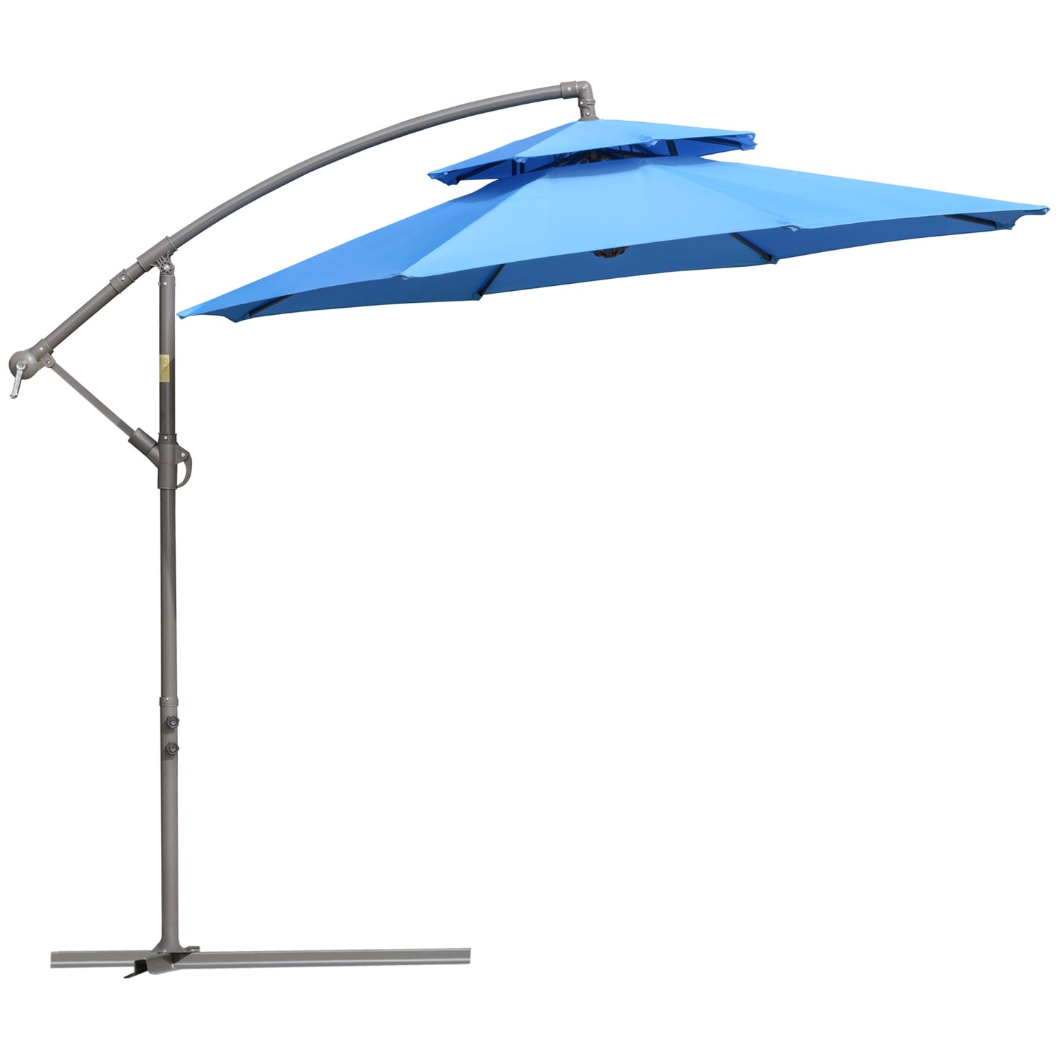 Zweefparasol, 2,67 m, dubbel dak, UV-bescherming