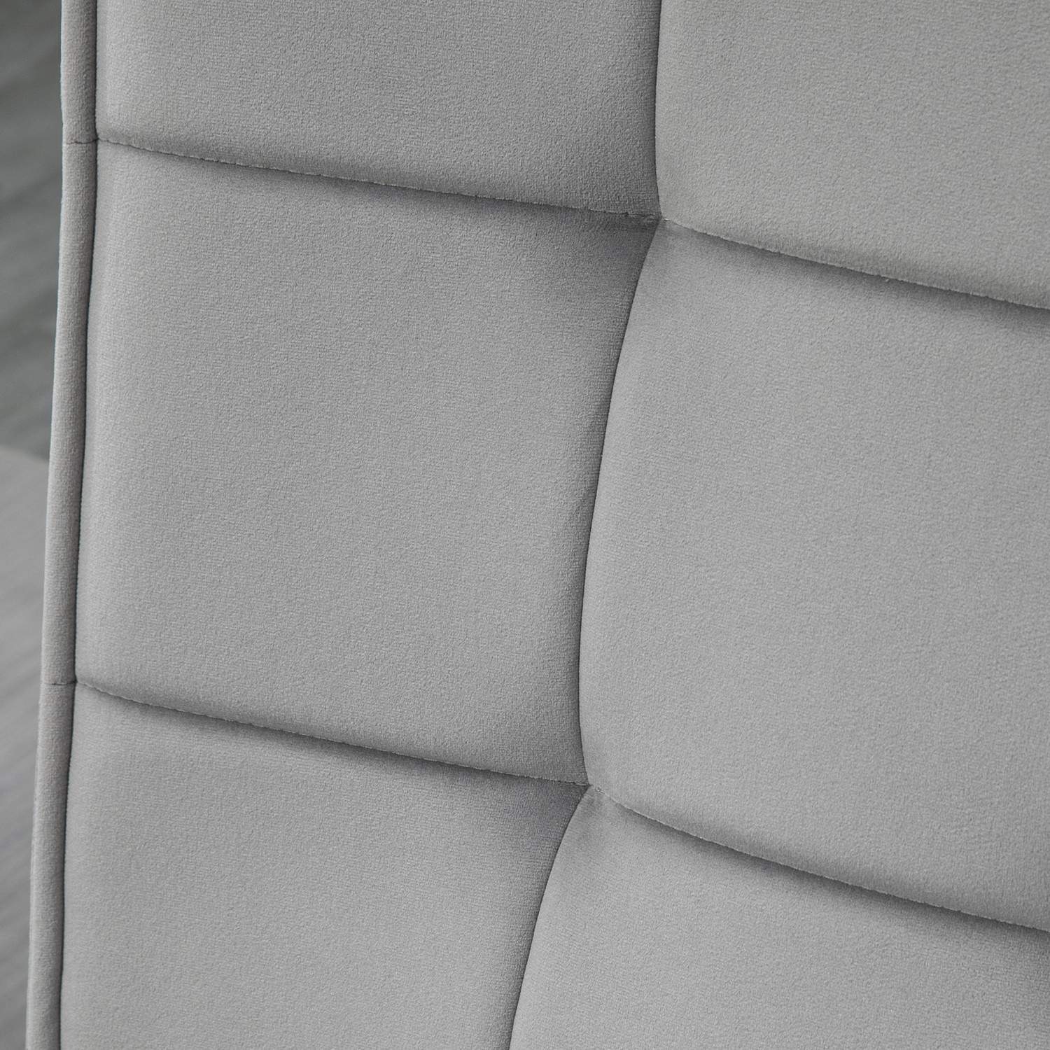 Grijze Relax Fauteuil & Ottoman Set, Velours Bekleding, comfortabele kussens
