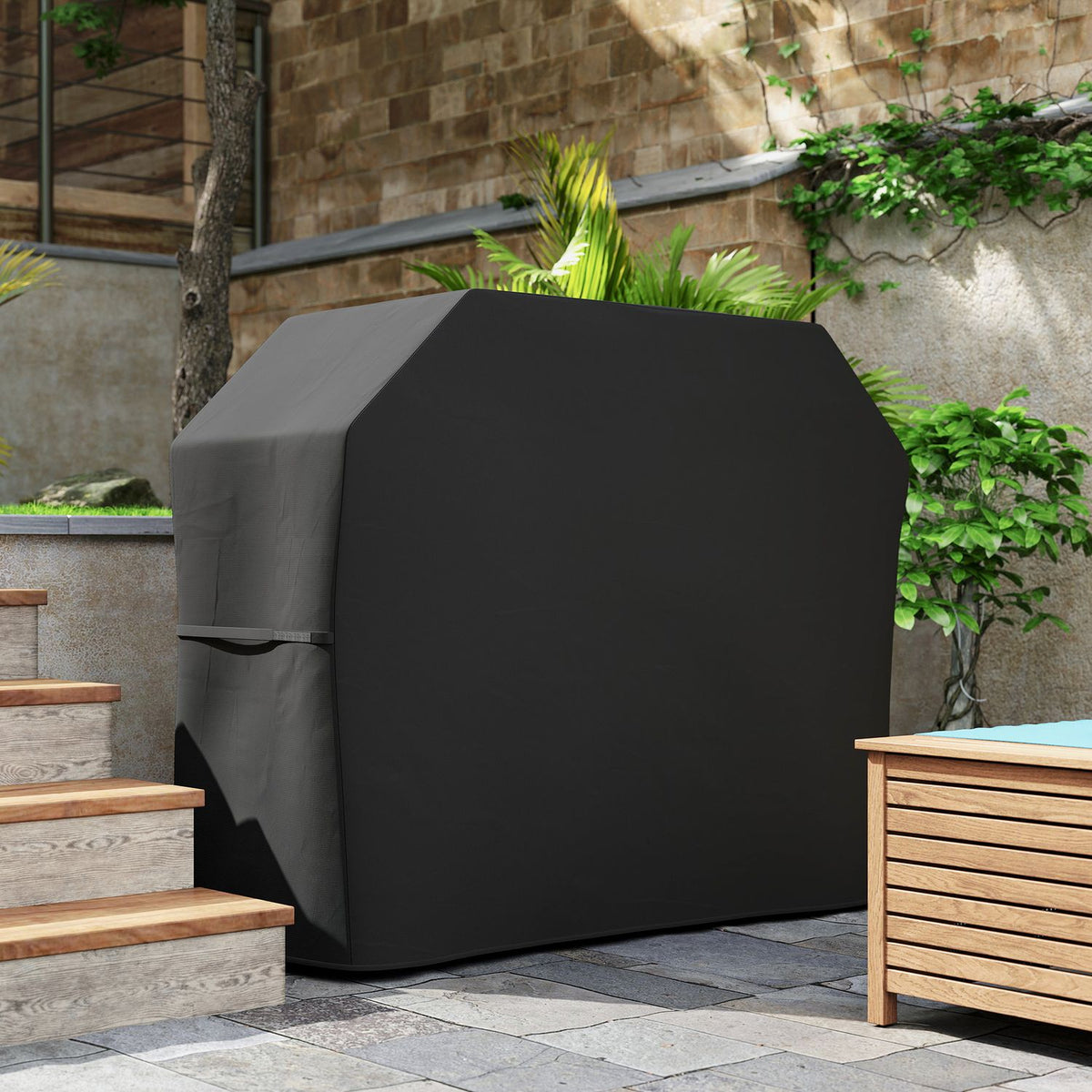 Grillhoes, waterdicht en uv-bestendig 420D Oxford-weefsel