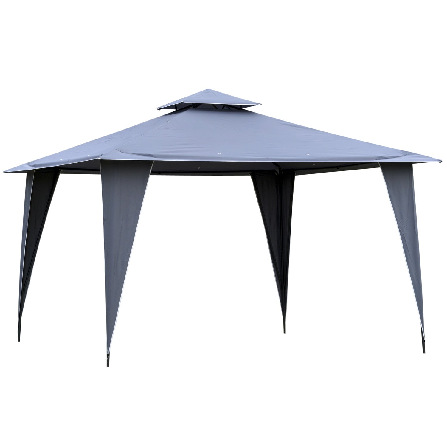 Grijs metalen partytent 3,45x3,45x2,68M polyester