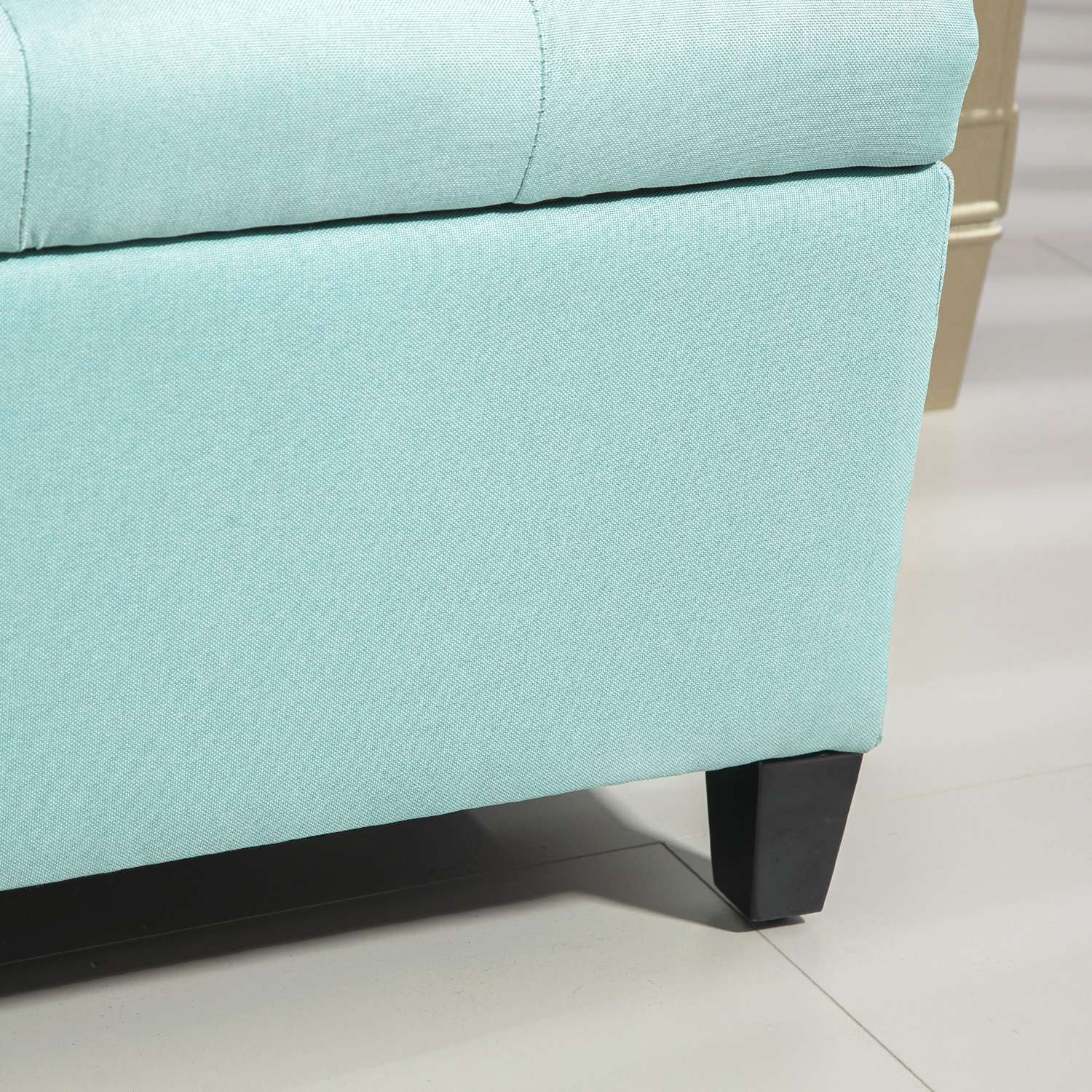 Groene gestoffeerde opbergbank – 100 x 40 x 44 cm