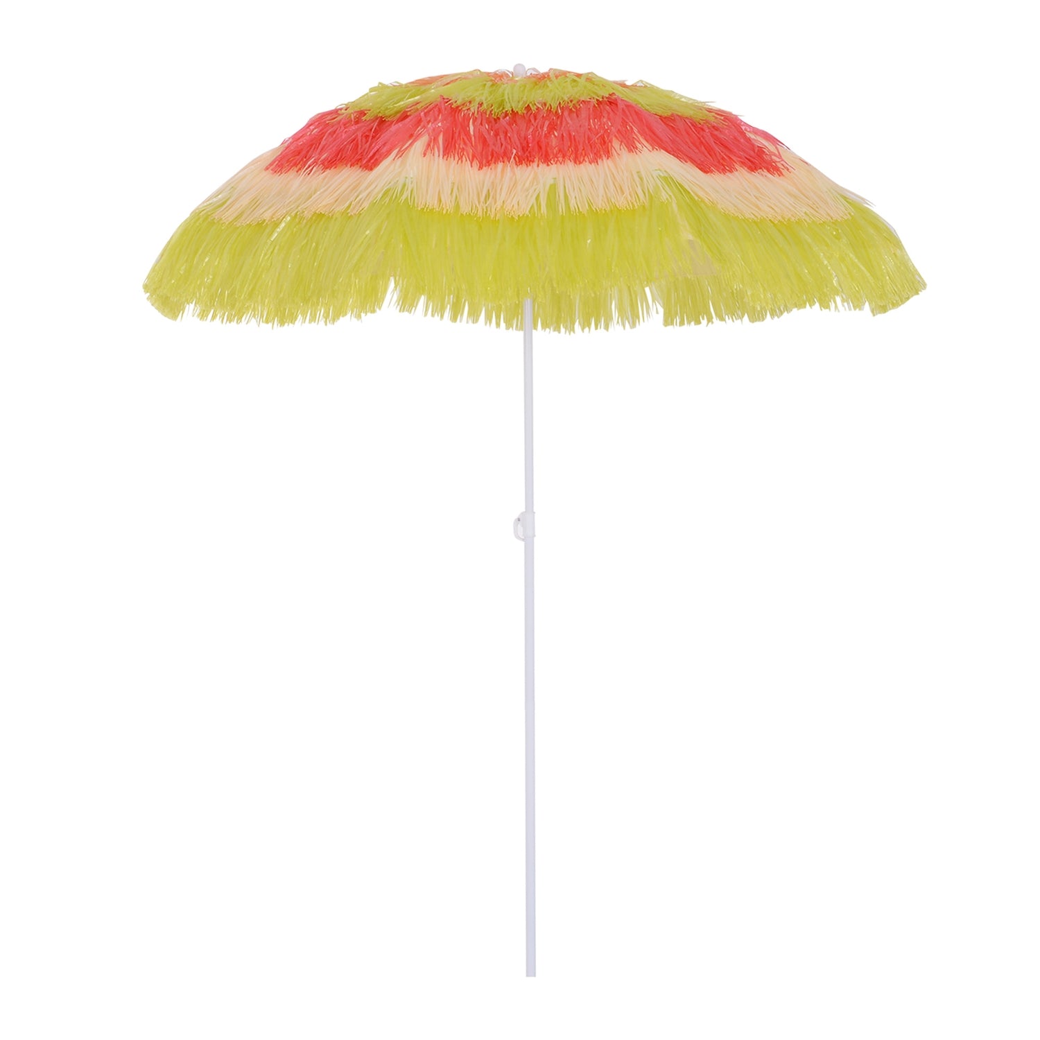 Hawaiiaanse strandparasol – Kleurrijk, 160 cm diameter