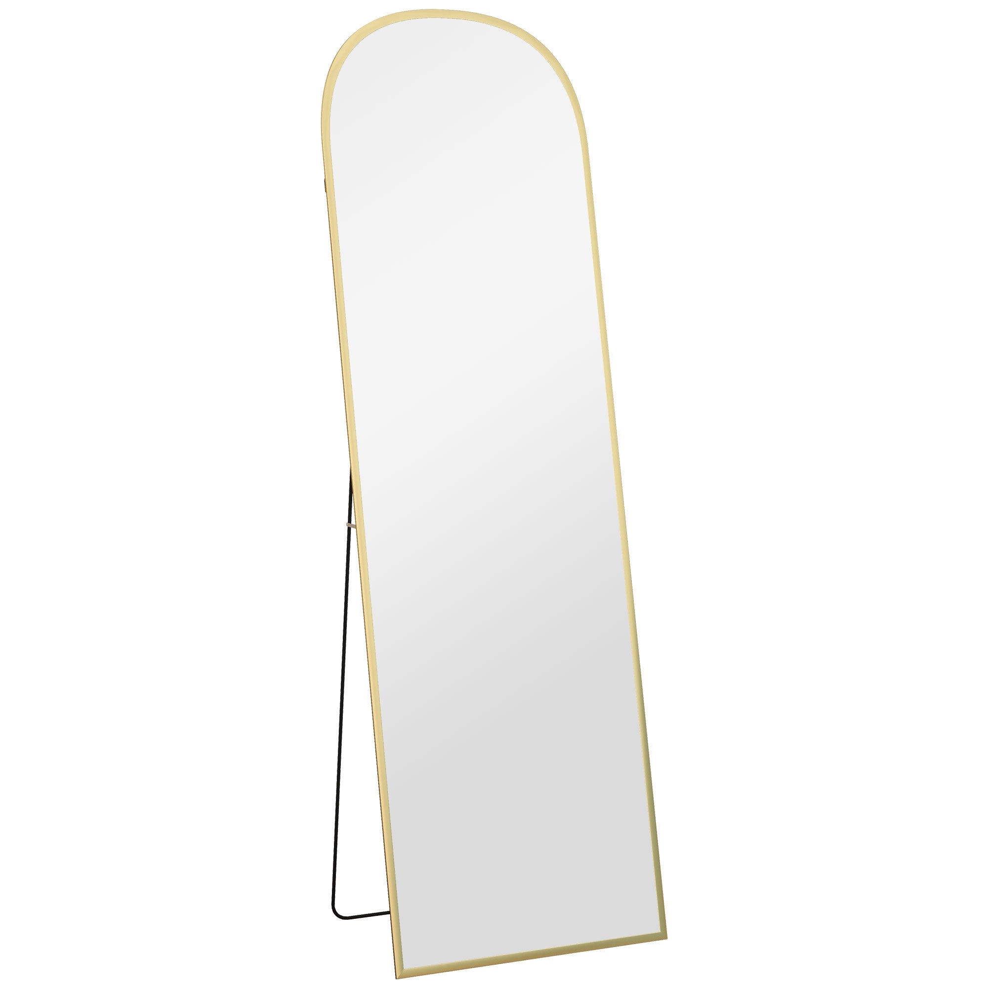 Helkroppsspegel, guld, 50 x 170 cm, aluminiumram