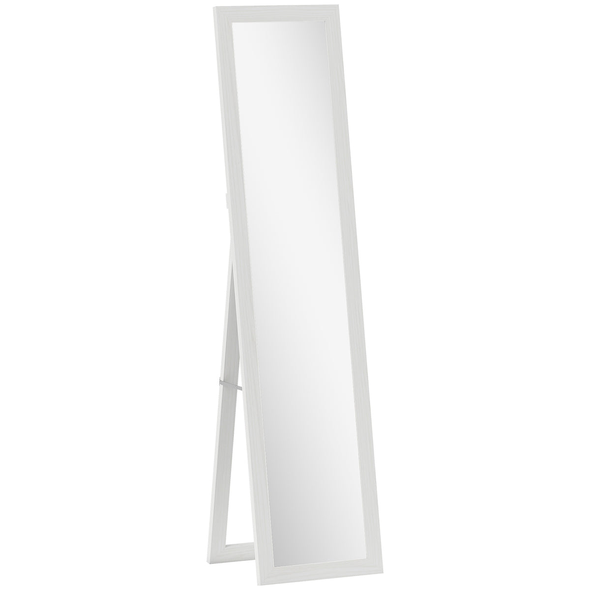 Spiegel over de volledige lengte met lijst, antieke houtafwerking, 157 cm