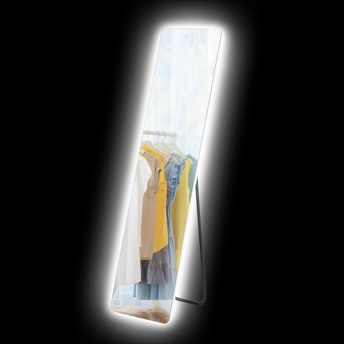 Passpiegel met LED-verlichting, Touch-schakelaar, 150x40 cm
