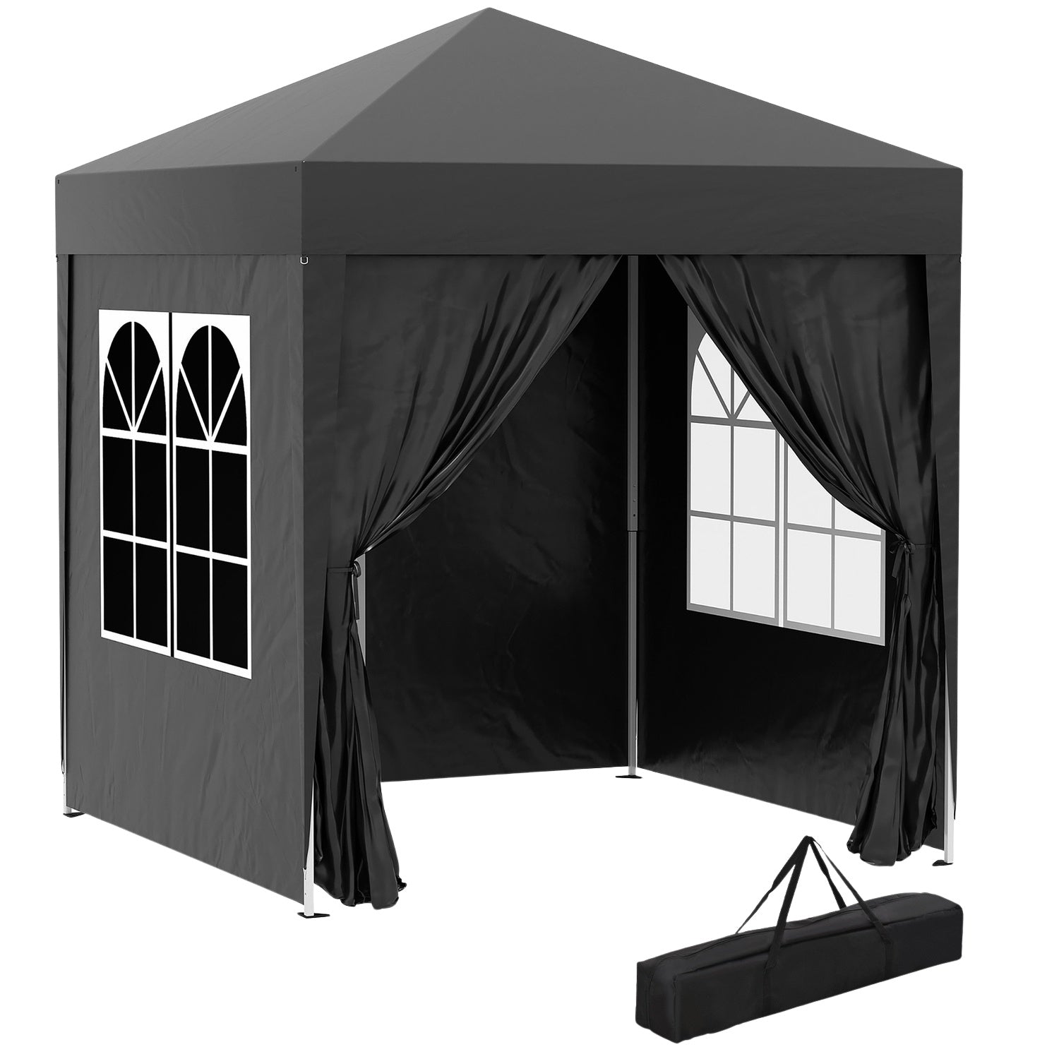 Opvouwbaar 2x2M tuinprieel, UV-beschermd, 4 zijwanden