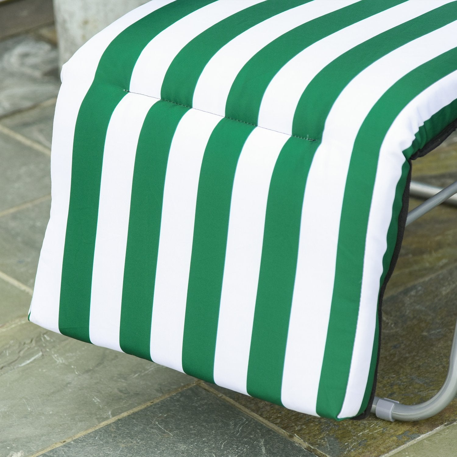 Opvouwbare tuinstoelen, verstelbare ligstoel met kussens