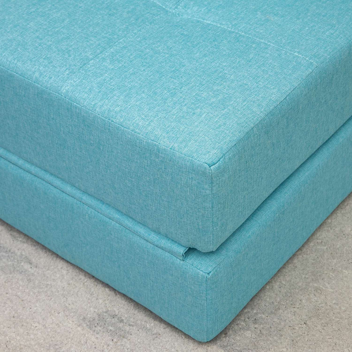 Opvouwbare slaapbank Stoel, 2-in-1 logeerbed met kussens, blauw