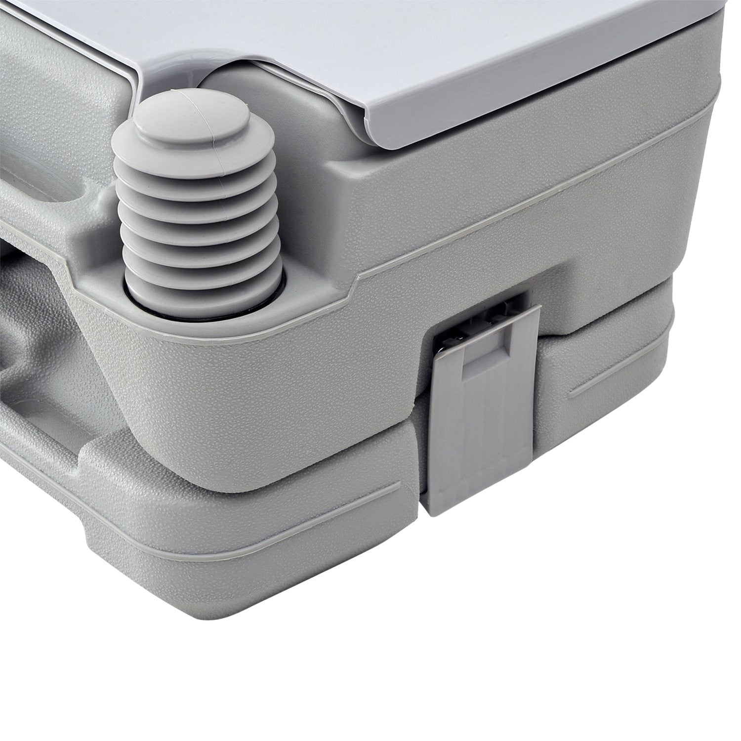Opvouwbaar campingtoilet, 200kg draagvermogen, 10L, Grijs
