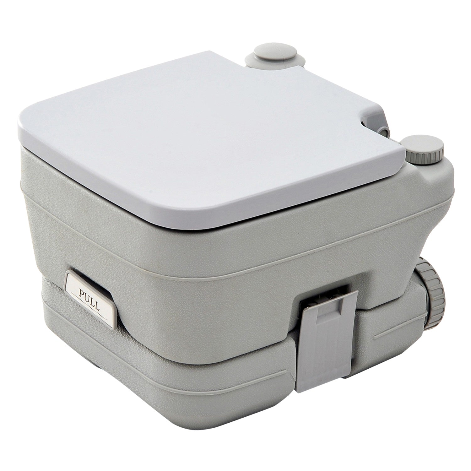 Opvouwbaar campingtoilet, 200kg draagvermogen, 10L, Grijs