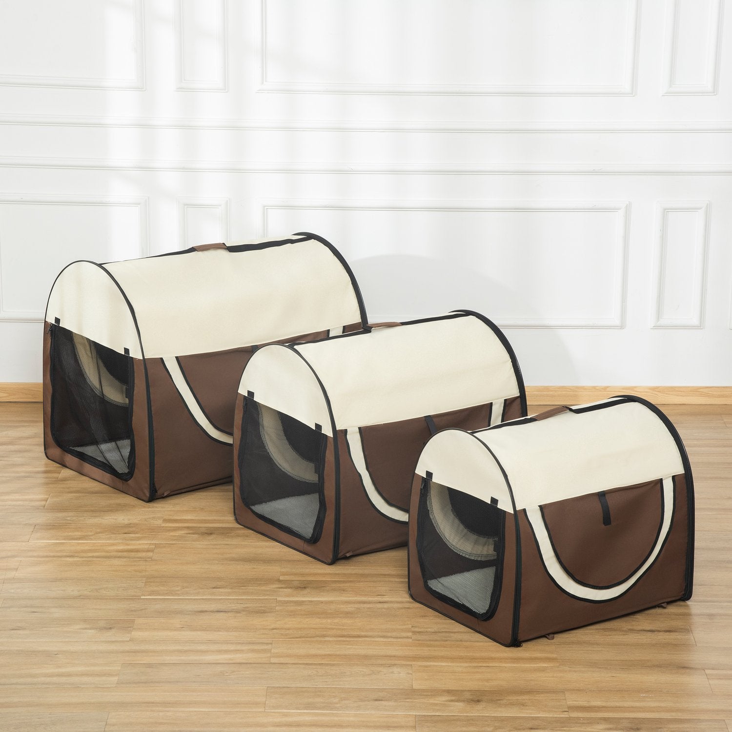 Opvouwbare hondenbench, waterdicht met kussen, 97x71x76 cm