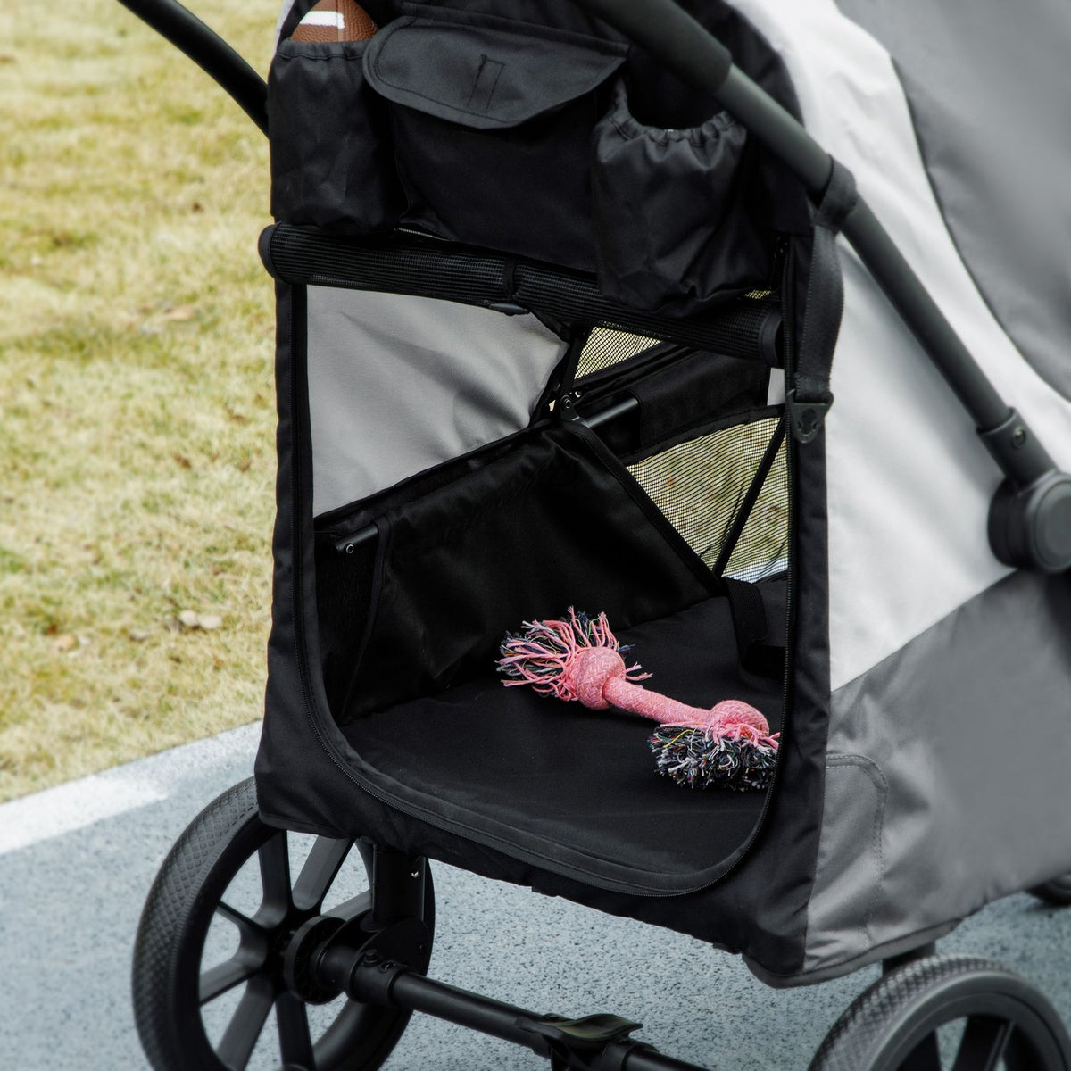 Opvouwbare huisdierbuggy voor grote honden en katten tot 30 kg