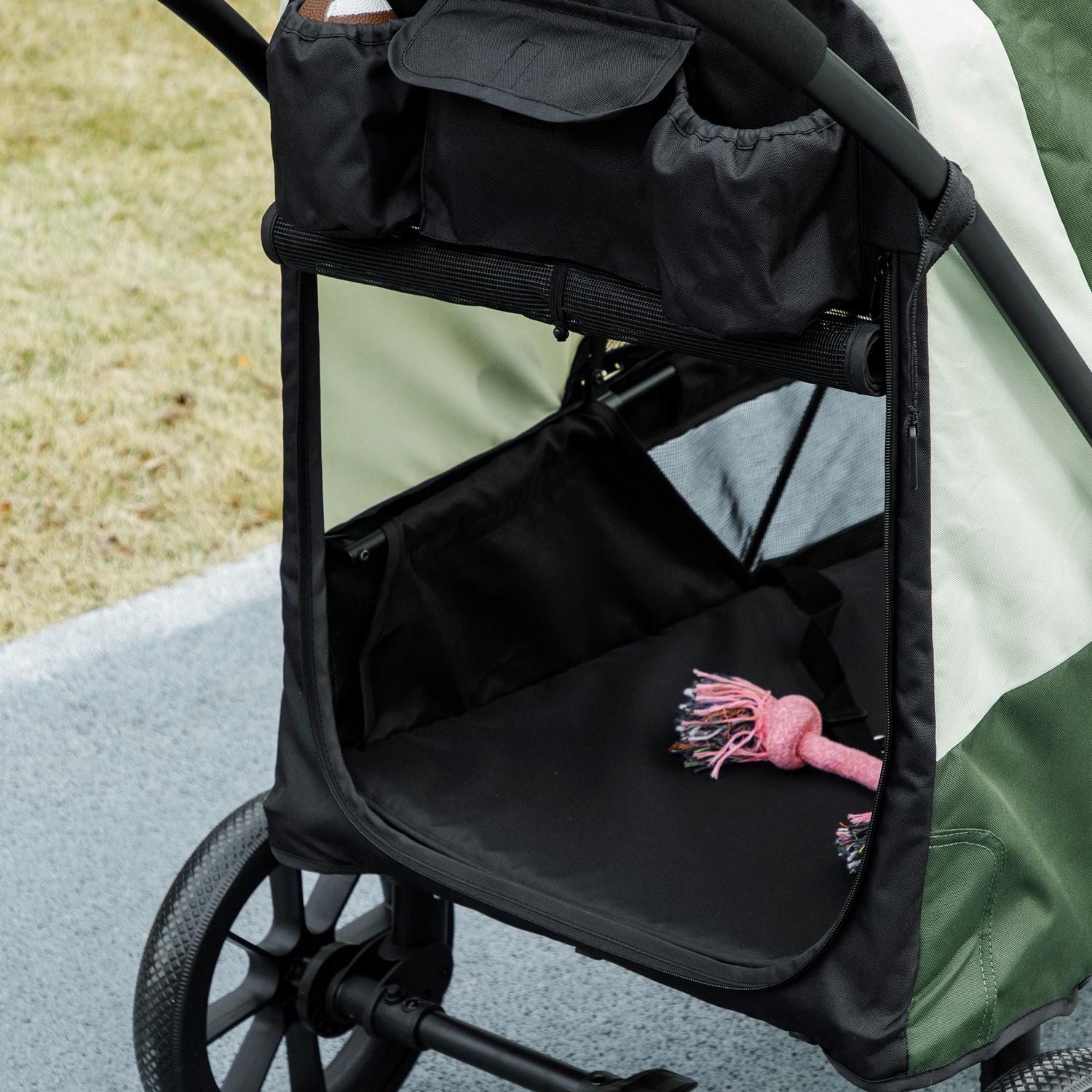 Poussette pour animaux pliante pour grands chiens et chats jusqu'à 30 kg