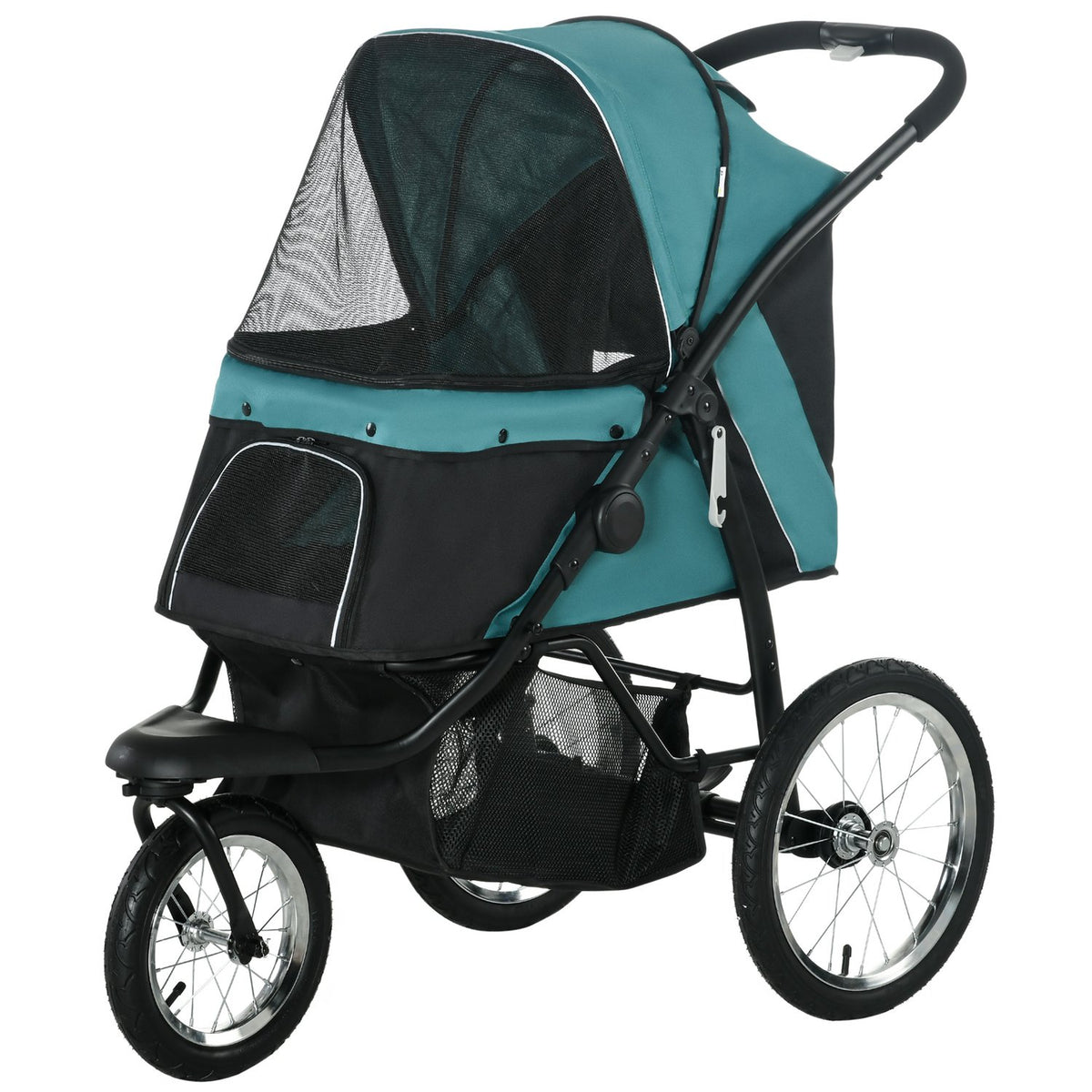 Opvouwbare dierenbuggy met terreinwielen, 20 kg draagvermogen