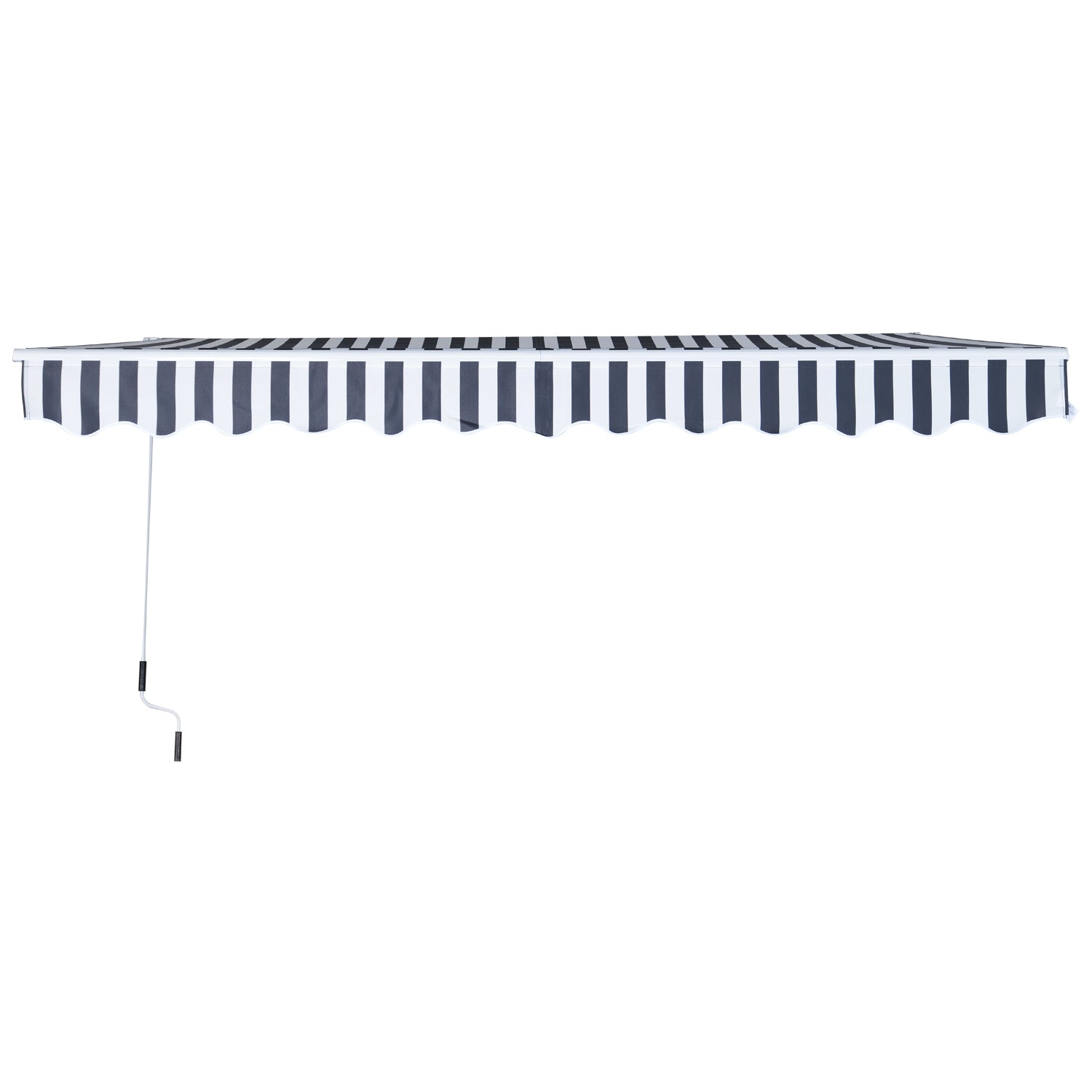 Opvouwbare luifel, zonnescherm, grijs/wit, 3,5 x 2,5 M