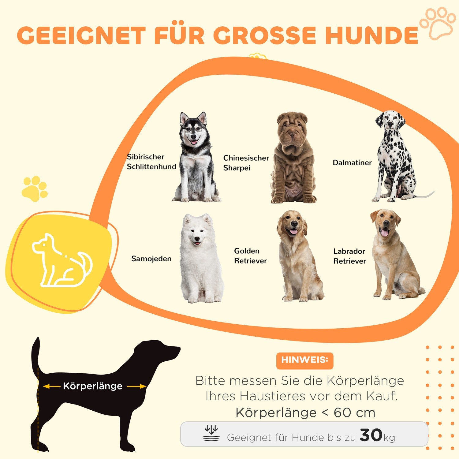 Box per cani da interno con cuscino e finestra – grande, grigio