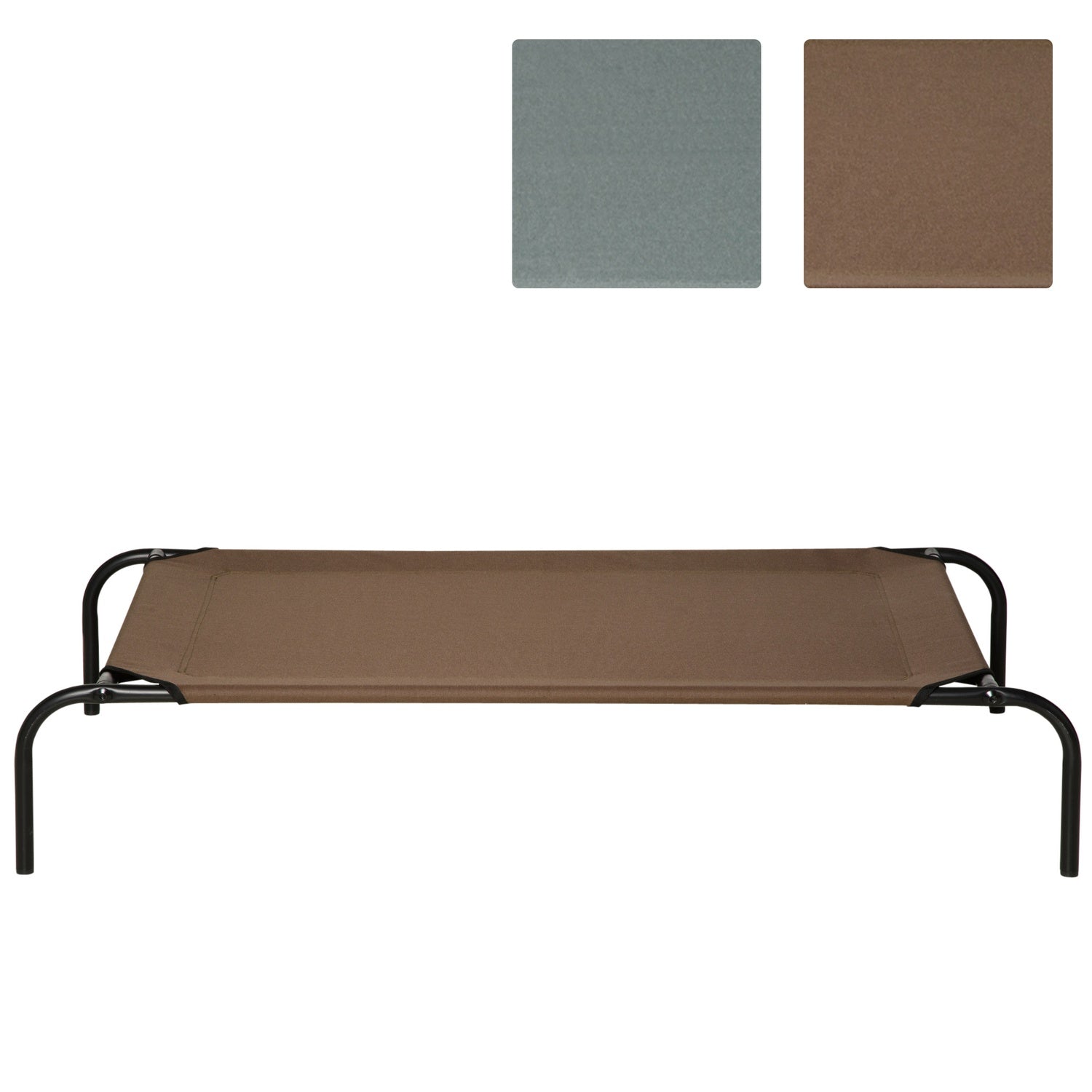 Buitenbed voor honden en katten met reserveovertrek, 110x68x20 cm