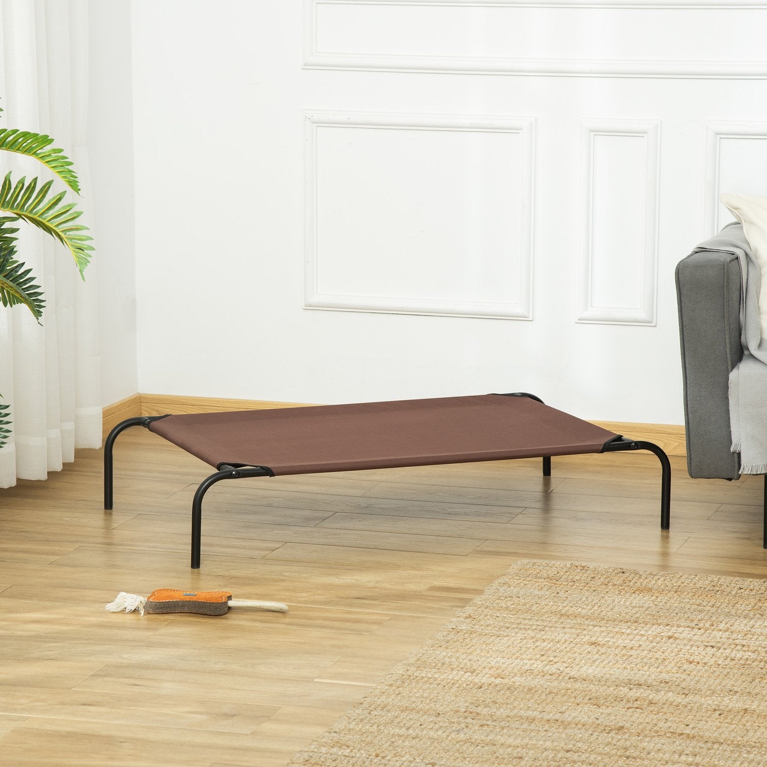 Buitenbed voor honden en katten met reserveovertrek, 110x68x20 cm