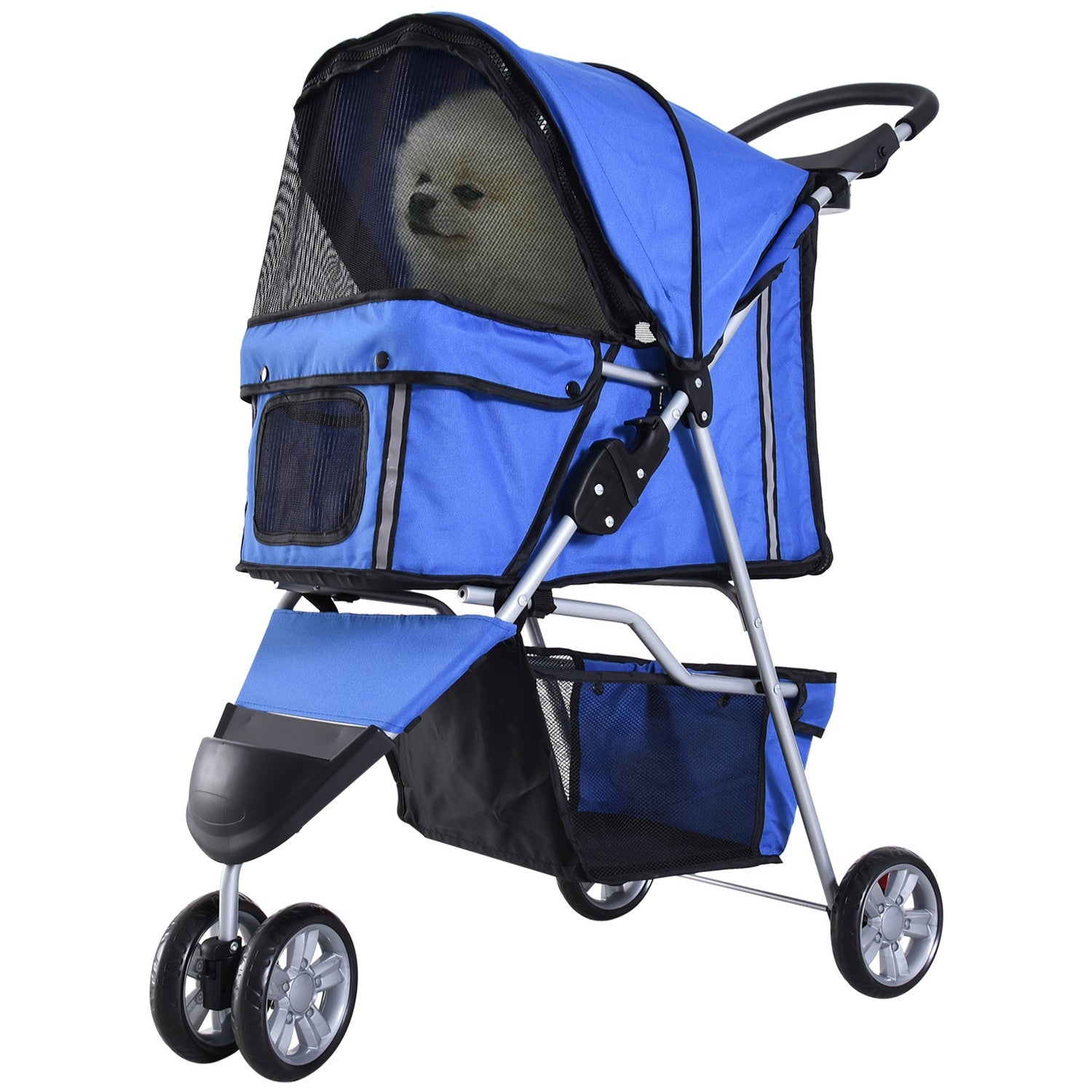 Huisdierenwagen voor honden en katten, veelkleurig blauw