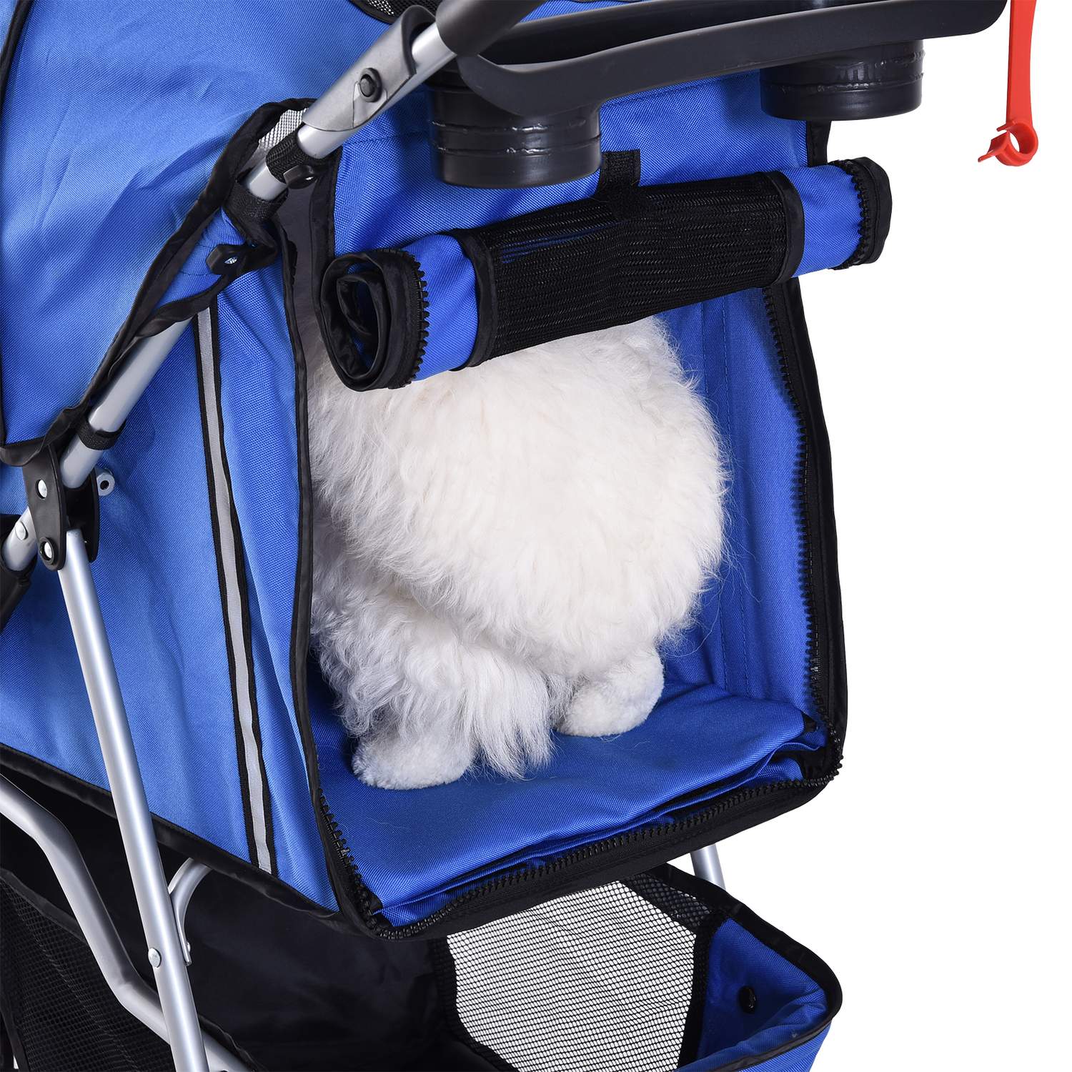 Huisdierenwagen voor honden en katten, veelkleurig blauw