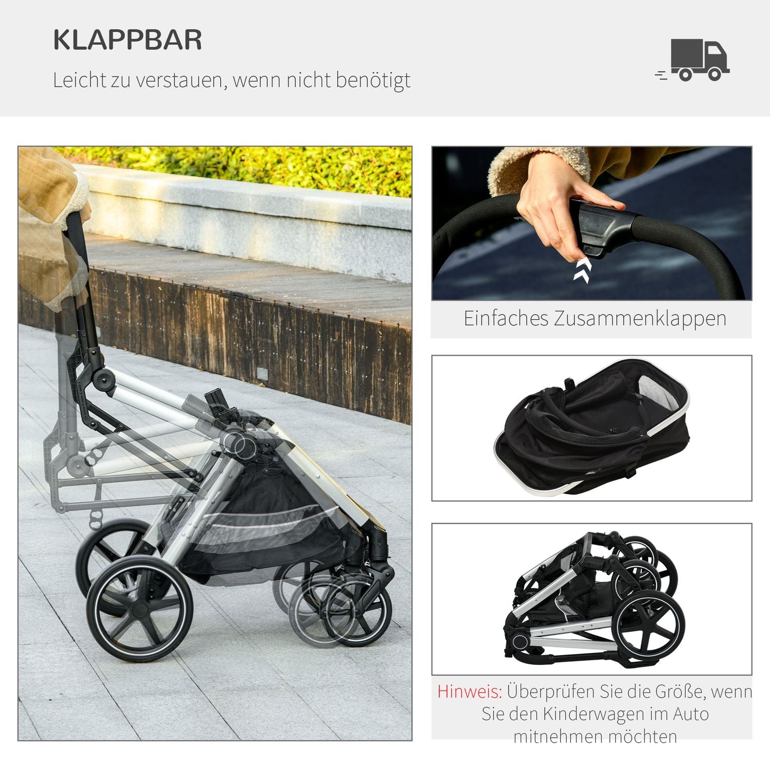 Huisdierenwagen honden-/kattenbuggy, veiligheidsriem, regenhoes