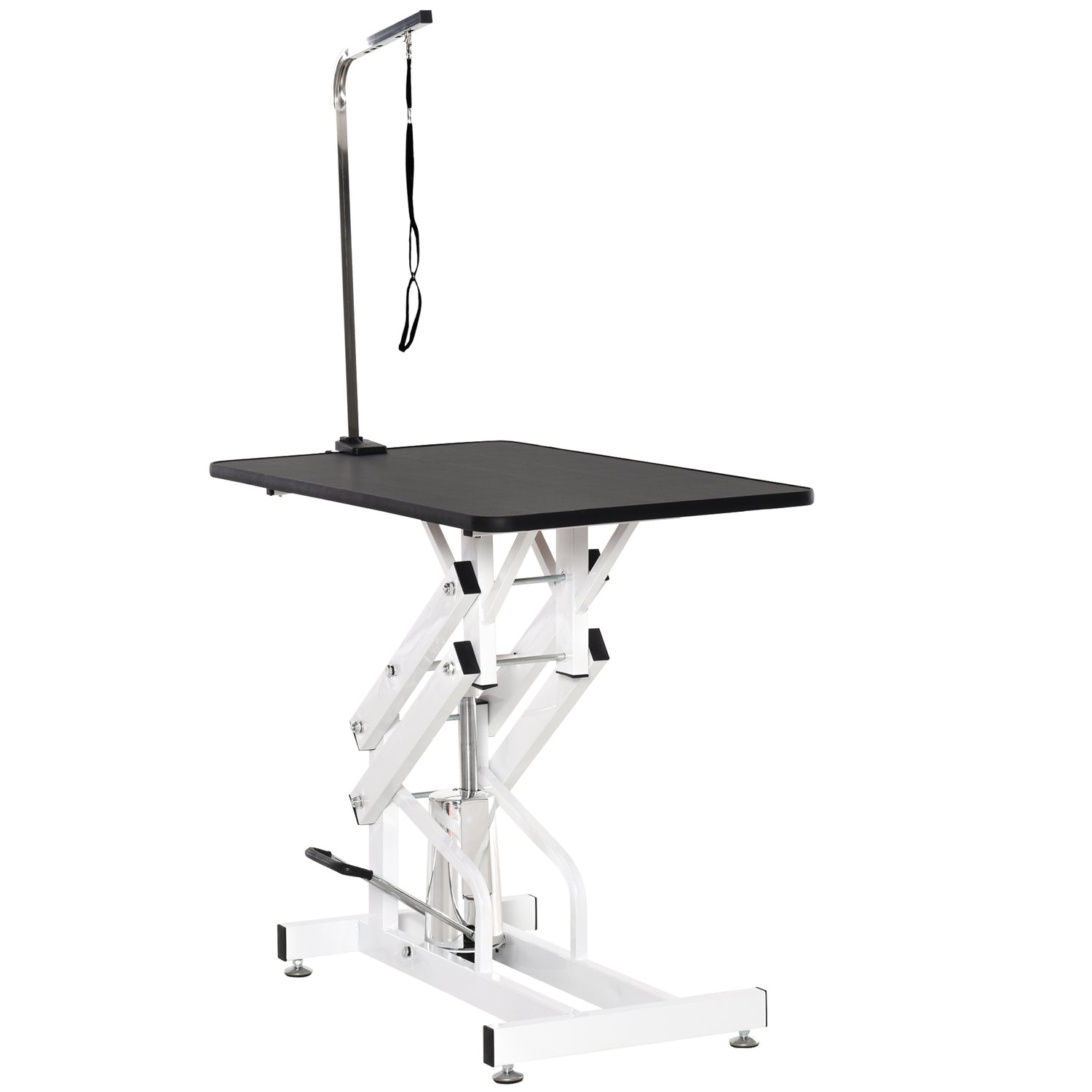 Hydraulische hondentrimtafel met trimbeugel