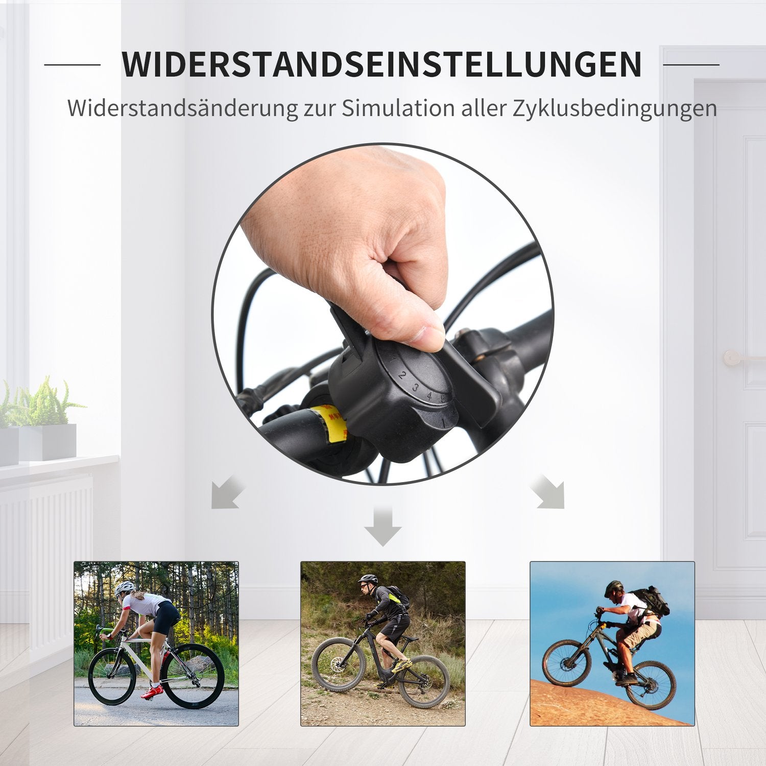 Indoor fietstrainer, opvouwbaar magnetisch, geschikt voor 26"-28" wielen