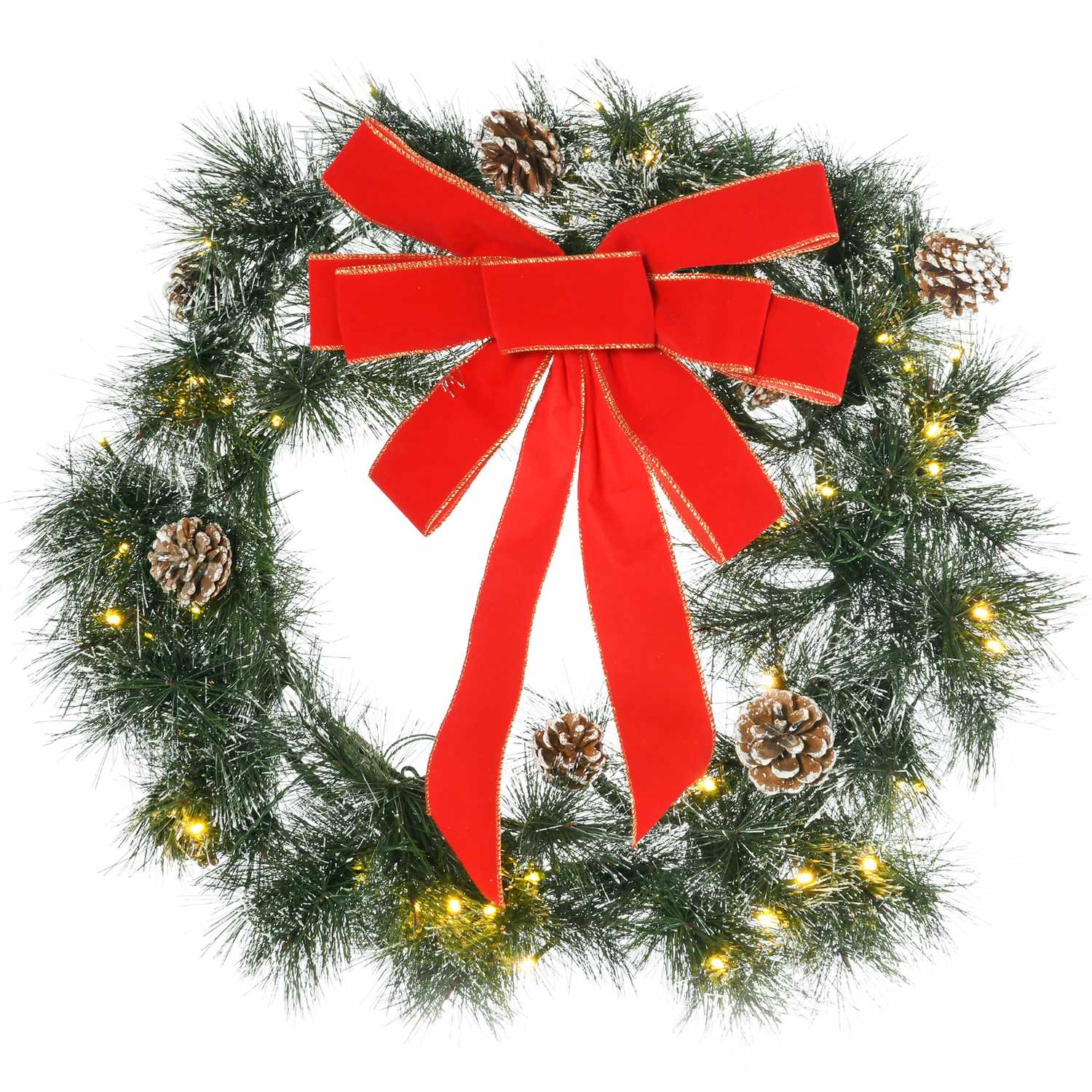 Kerstslinger, 60cm, groen, ophangoog
