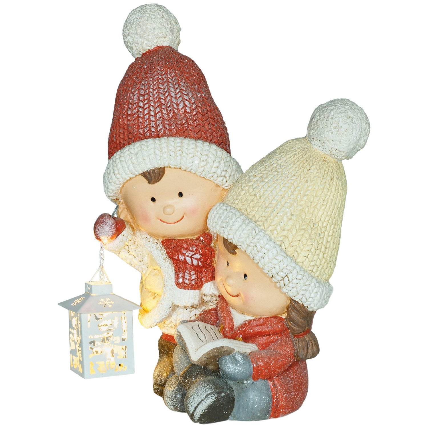 Kerstmanfiguur met ledverlichting, 45 cm binnen/buiten