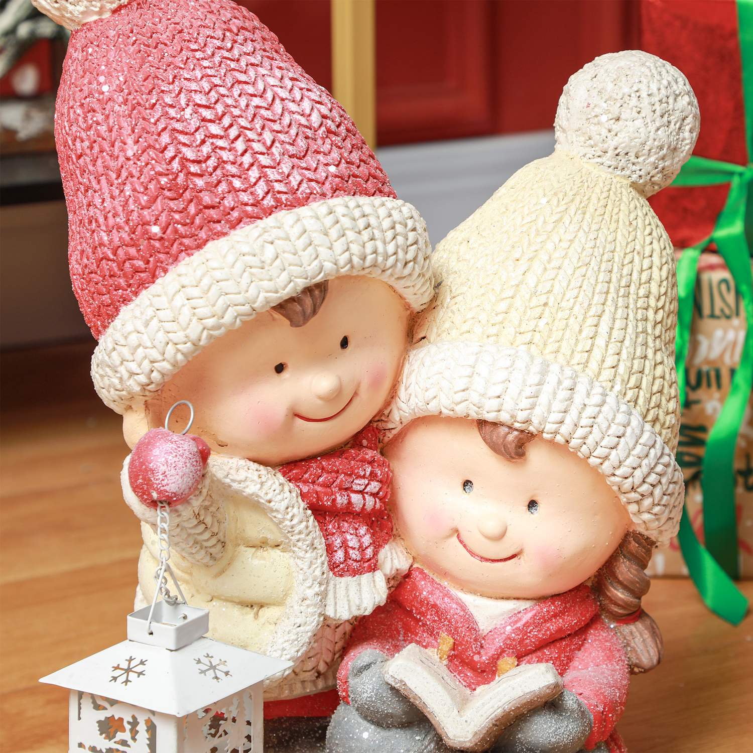 Kerstmanfiguur met ledverlichting, 45 cm binnen/buiten