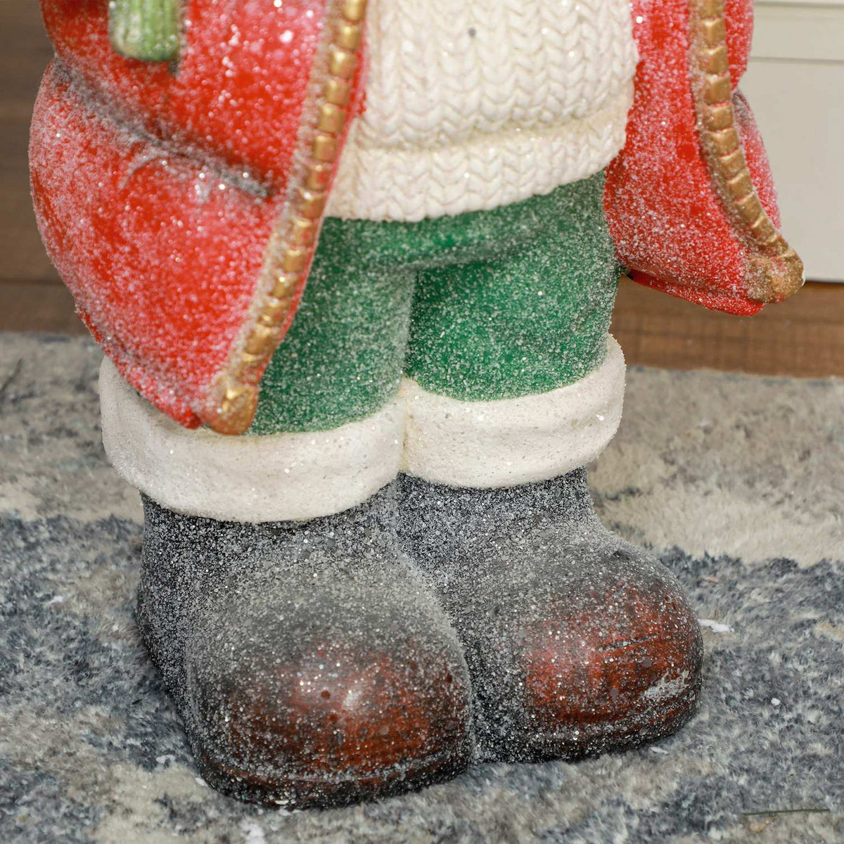 Kerstman kerstbeeldje met LED-verlichting, 50 cm