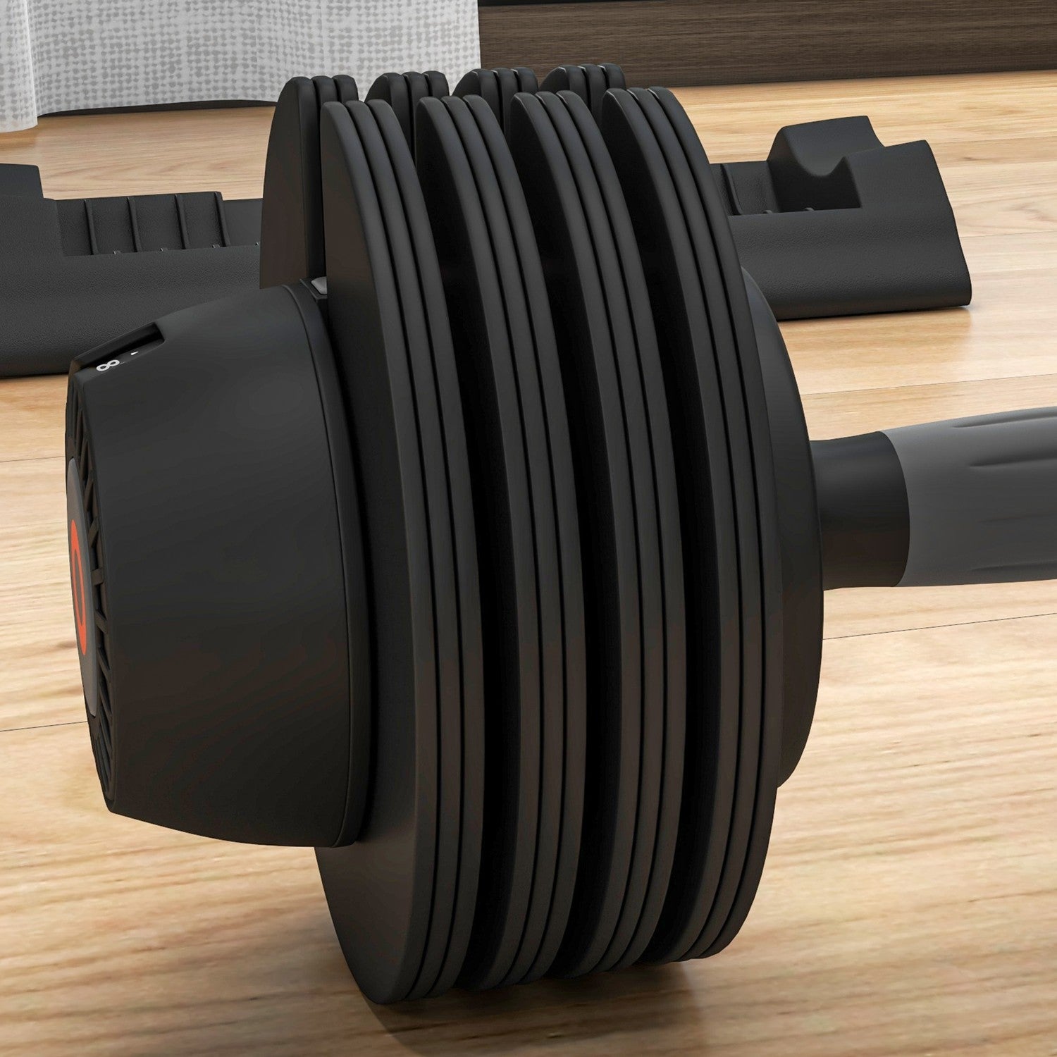 Verstelbare dumbbells met antislip handvatten, bereik 3,5-10 kg