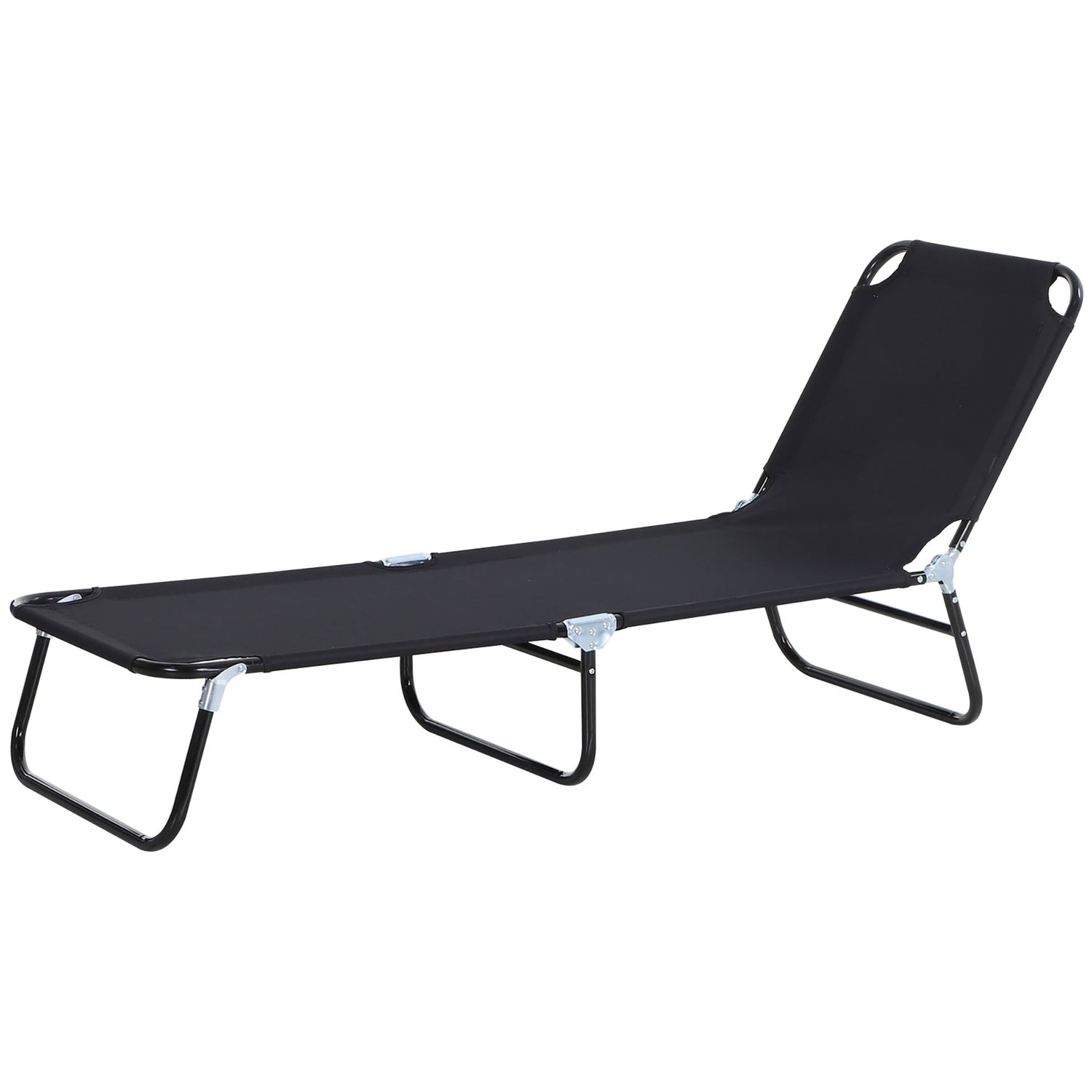Verstelbare ligstoel voor tuin of balkon – 188 x 56 x 28 cm