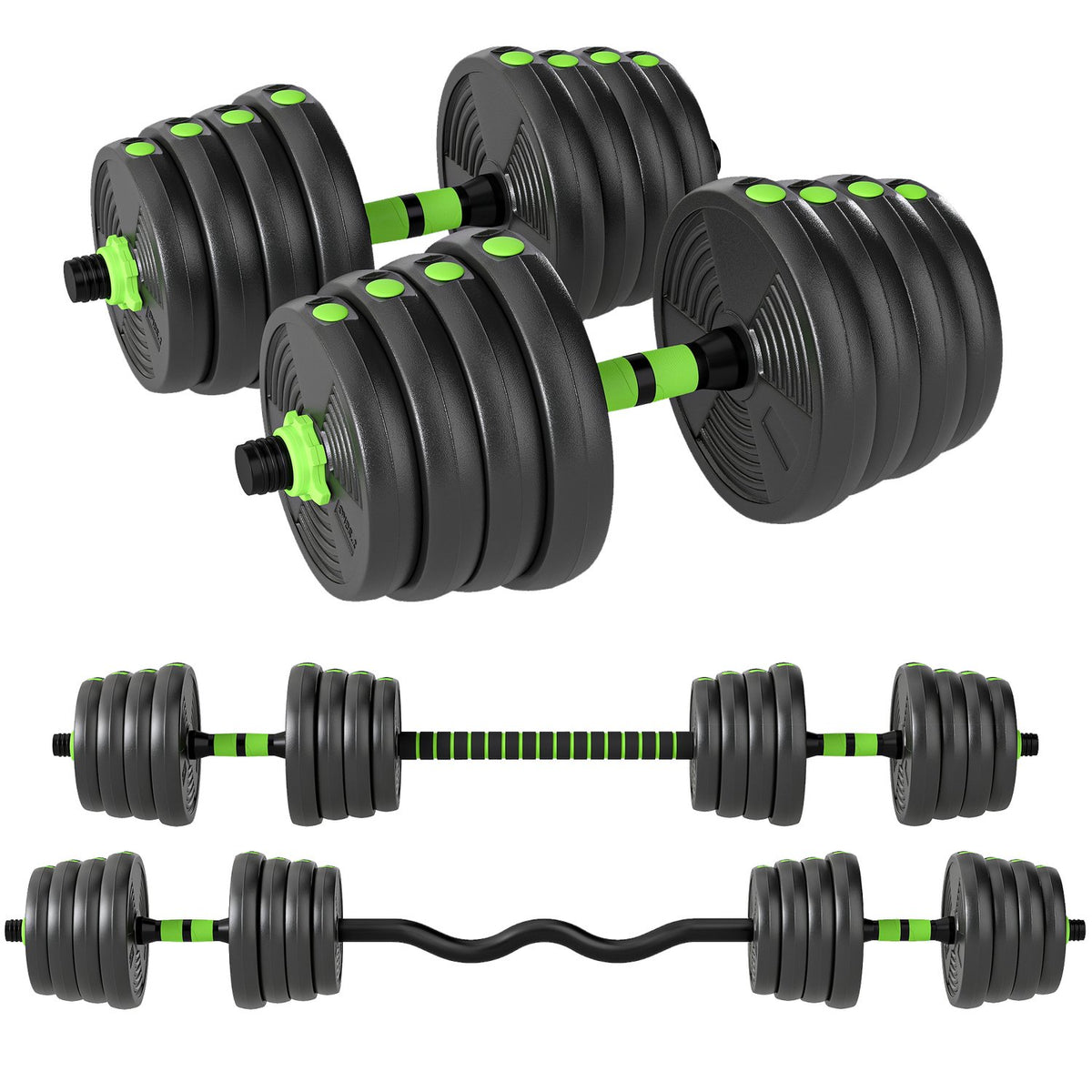 Verstelbare halterset van 30 kg – Krachttraining voor thuis